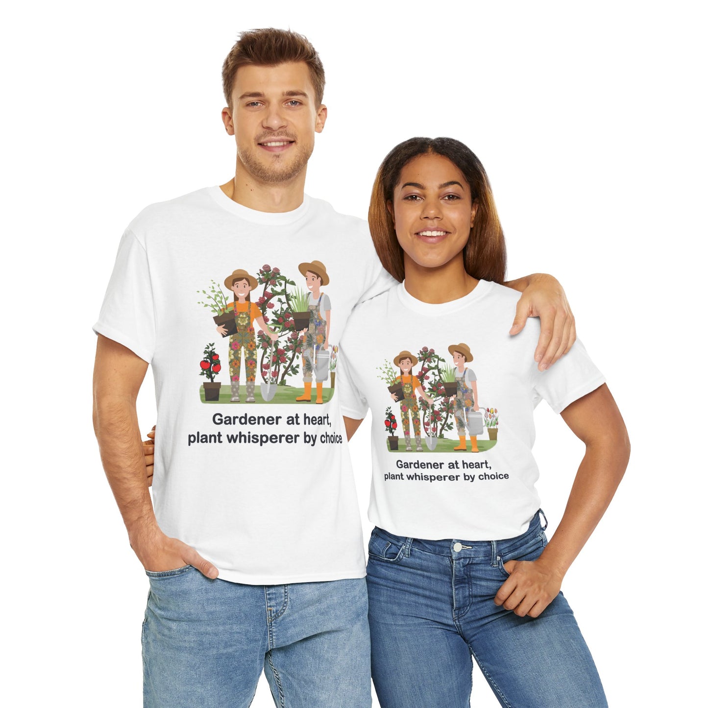Plant Lover Tee - Gardener at heart, plant whisperer by choice
