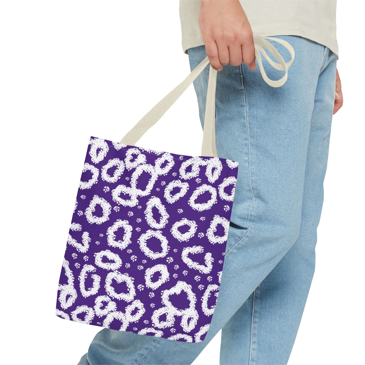 Purple Leopard Print Tote Bag - Stylish & Versatile for Everyday Use
