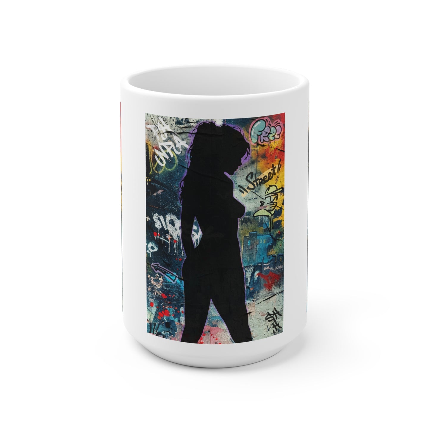 Urban Graffiti Ceramic Mug | Stylish Coffee Cup, Unique Gift for Art Lovers, Street Art, Home Decor, Birthday Present