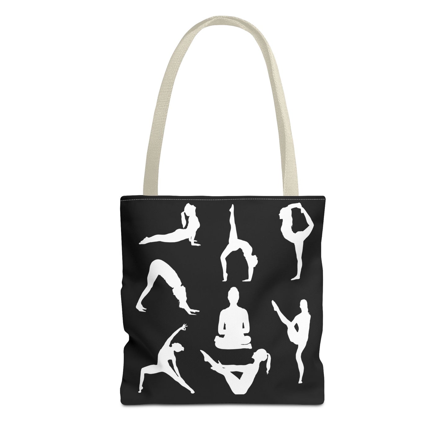 Yoga Tote Bag featuring YOGA Poses