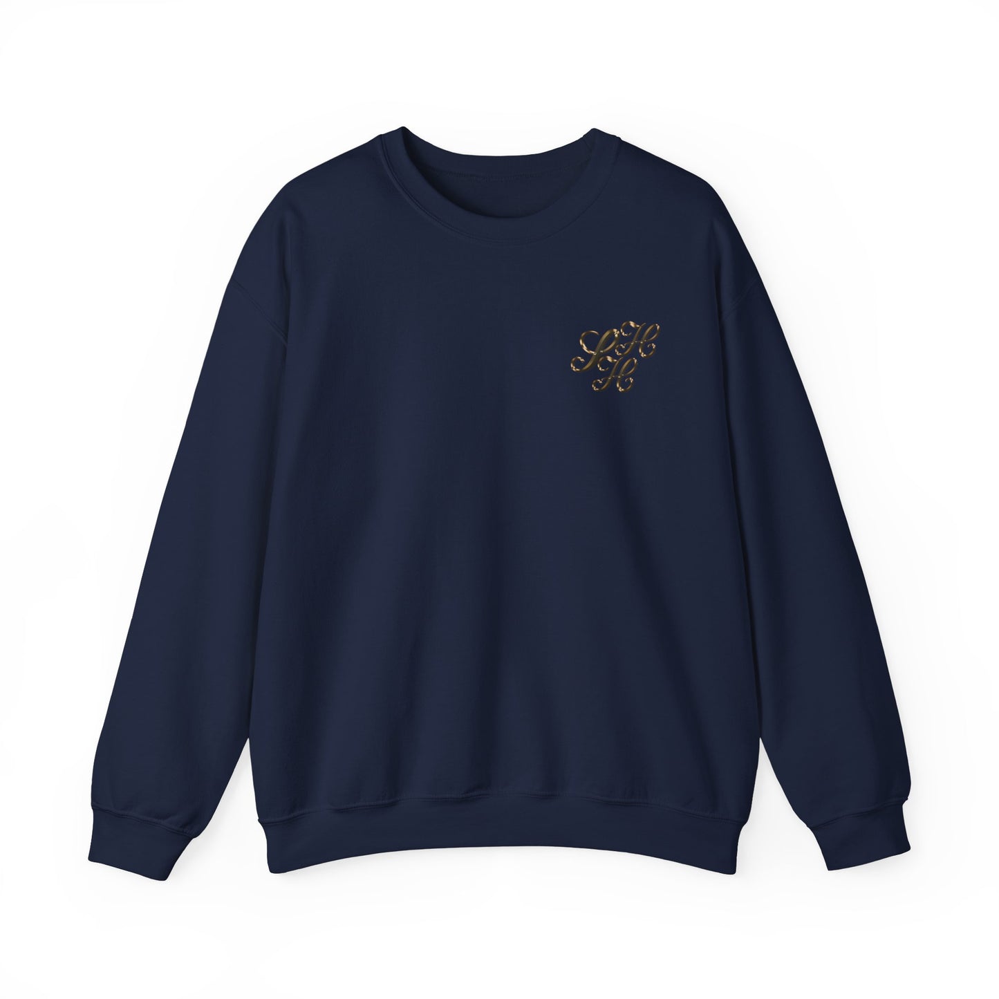 Golden Scandi Home Heaven Designer Logo - Unisex Crewneck