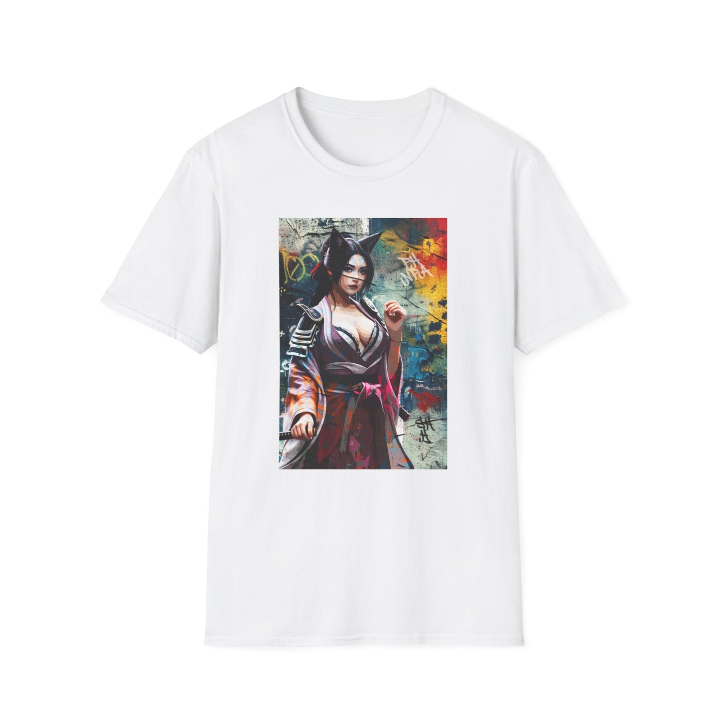 Graffiti Warrior Cat Women T-Shirt