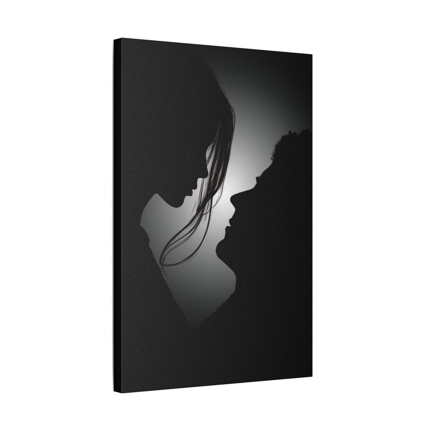Romantic Silhouette – "Possibilities" Couple Art for Canvas & Poster DecorCanvas Wall Art, Love Silhouette Decor, Anniversary Gift, Couple's Bedroom Decor, Relationship Gift Idea