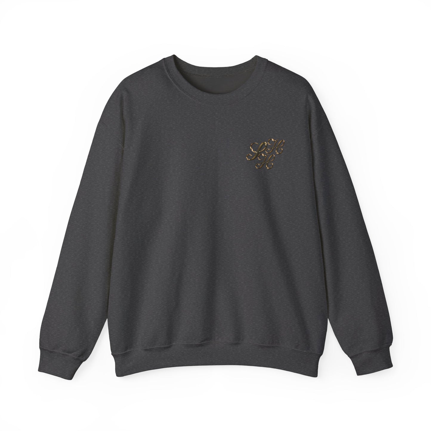 Golden Scandi Home Heaven Designer Logo - Unisex Crewneck