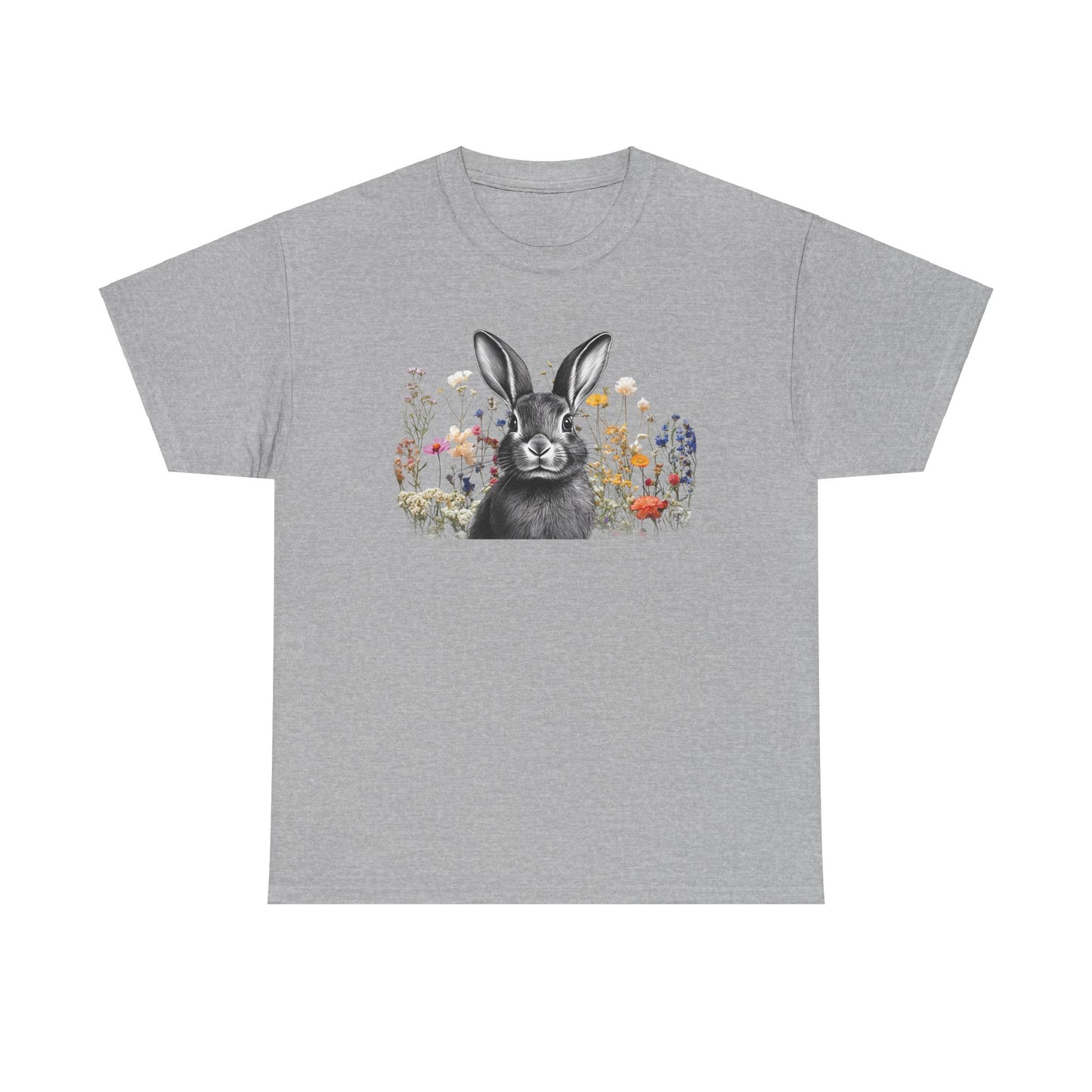 Easter - Unisex Tee - Easter Bunny in the Meadow