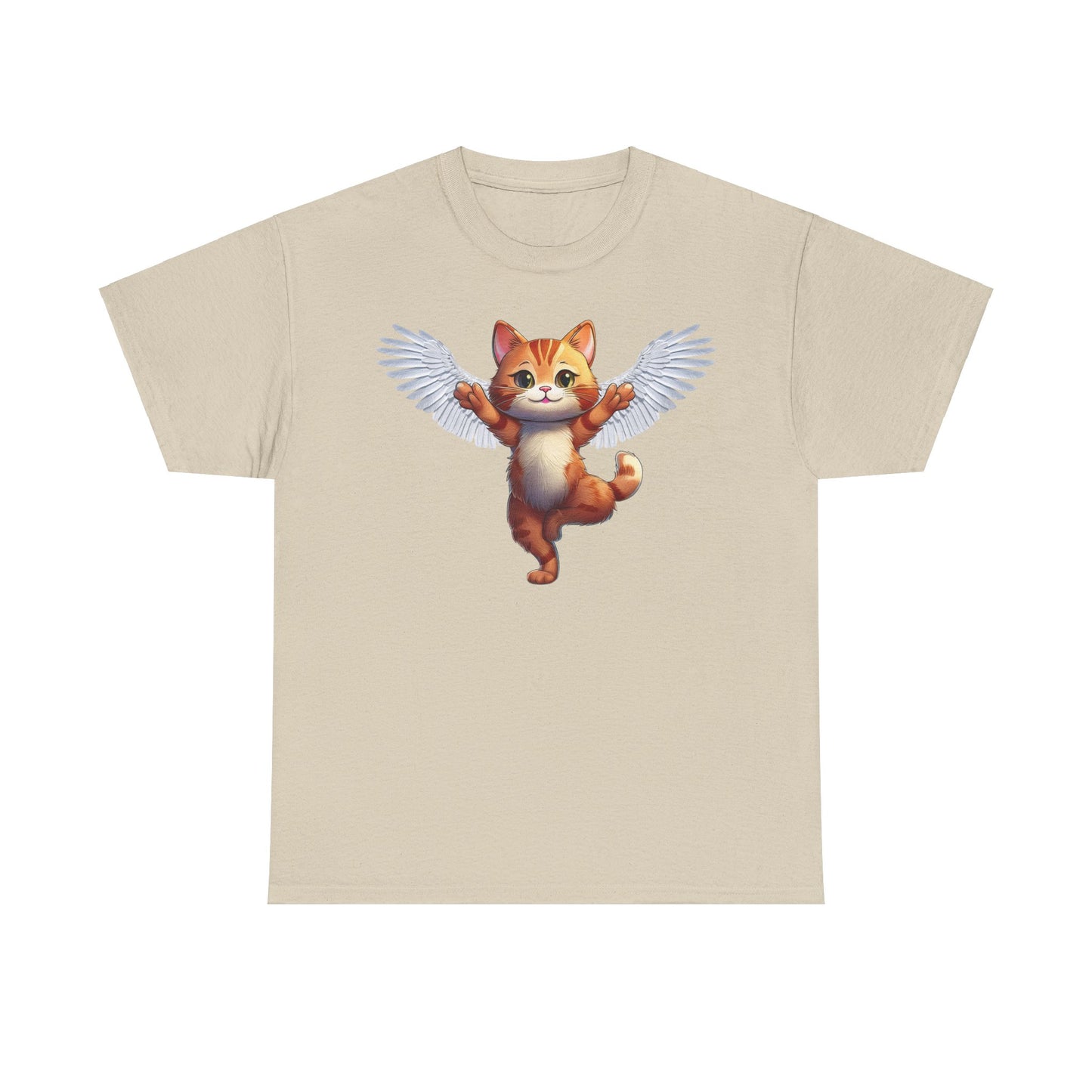 Cat Lovers Tee - Unisex Cotton " Every Cat Has Wings in Someone's Heart"