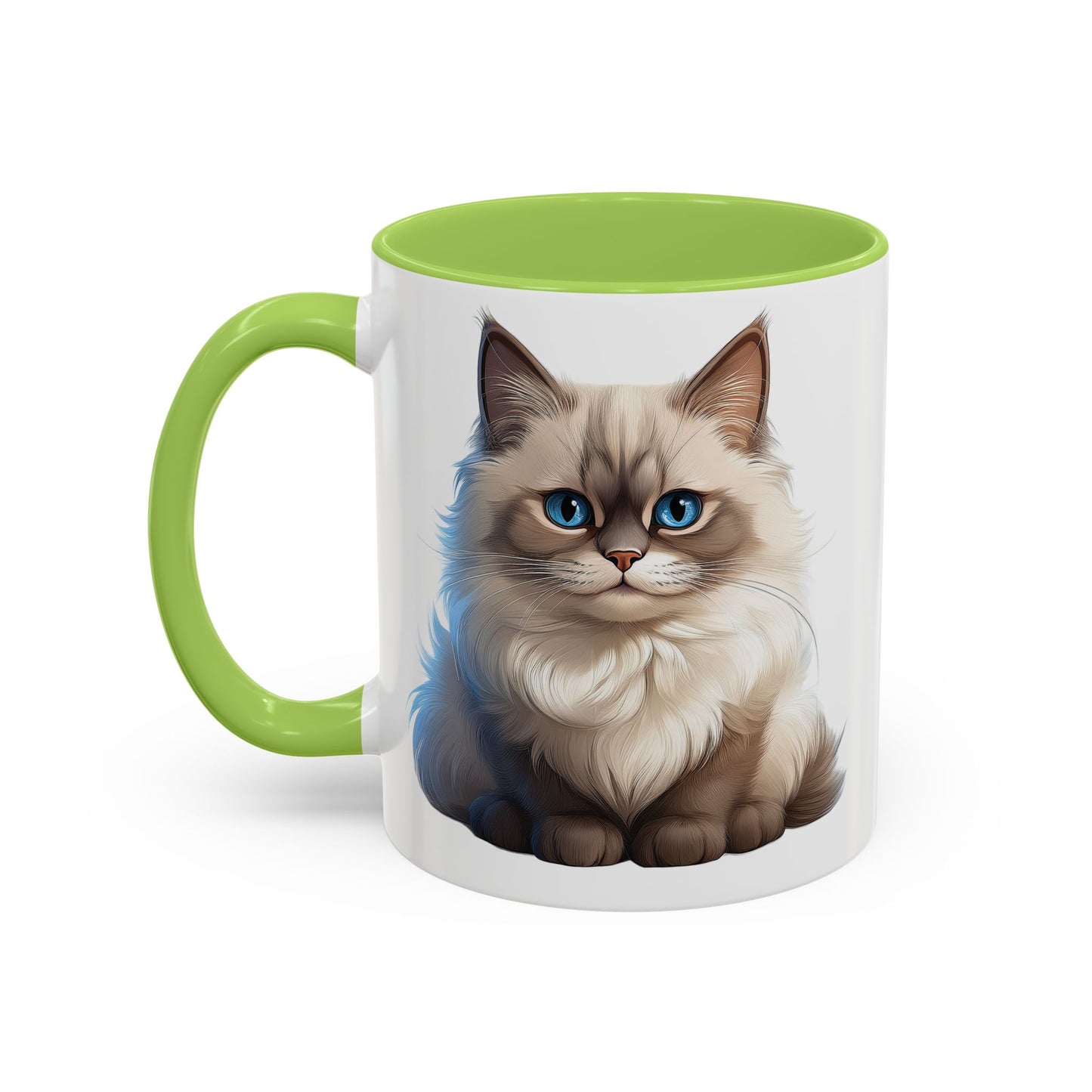 Ragdoll Cuteness Cat Accent Coffee Mug - Perfect for Pet Lovers