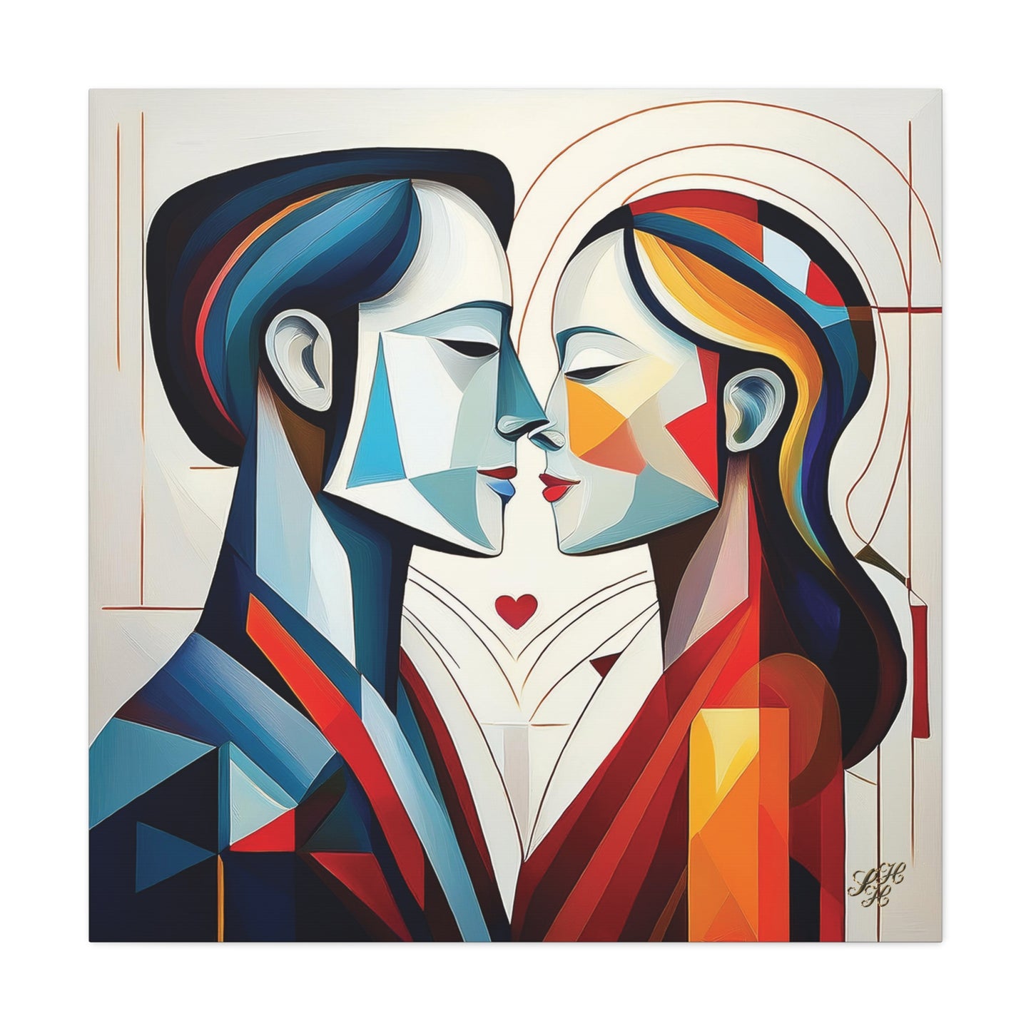 Canvas Print - Cubist Love