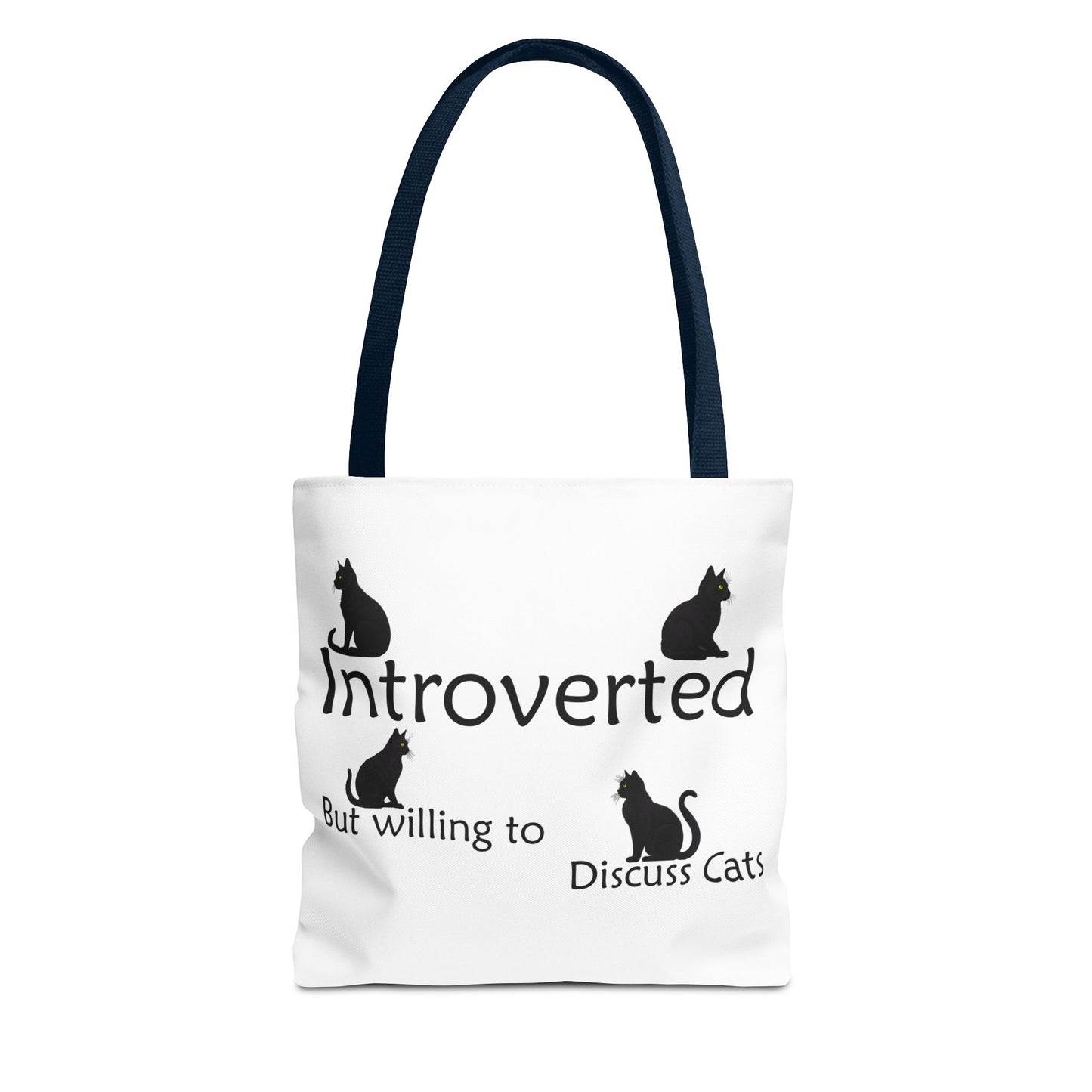 Cat Tote Bag: Introverted, but willing to discuss cats