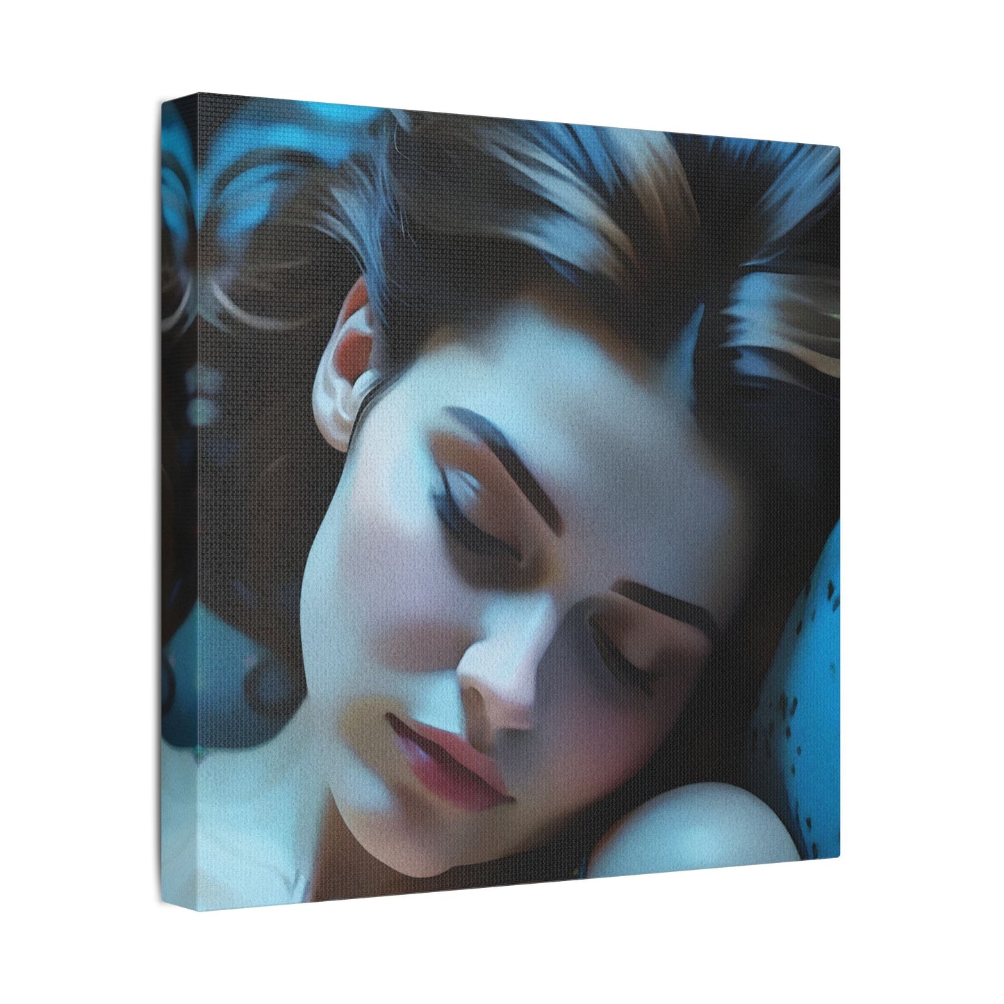 Dreamy Satin Canvas Print, Bedroom Wall Art, Feminine Decor, Gift for Her, Relaxing Artwork, Home Decor