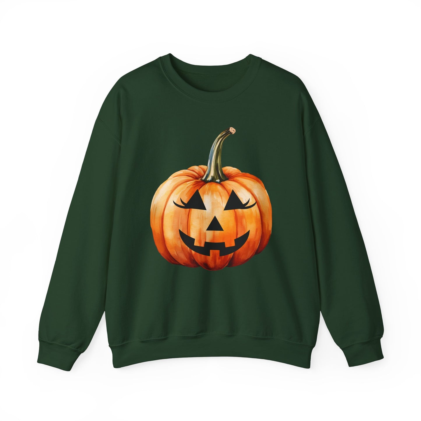 ๐ Embrace Autumn Magic - Pumpkin Bliss Collection for Cozy Season Vibes โจ - Halloween Pumpkin Crewneck Sweatshirt | Cozy Fall Fashion, Unisex Sweater, Casual Wear, Gift for Halloween Lovers, Autumn Style