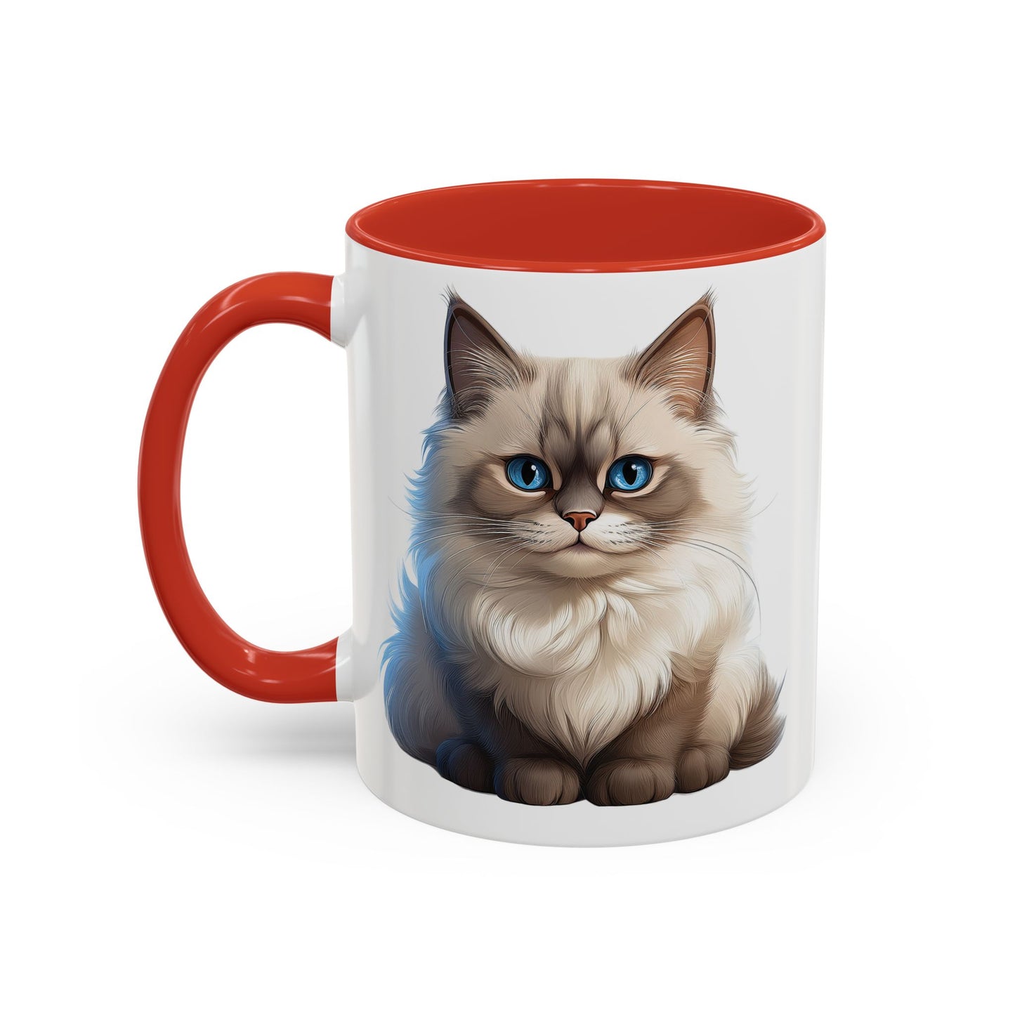 Ragdoll Cuteness Cat Accent Coffee Mug - Perfect for Pet Lovers