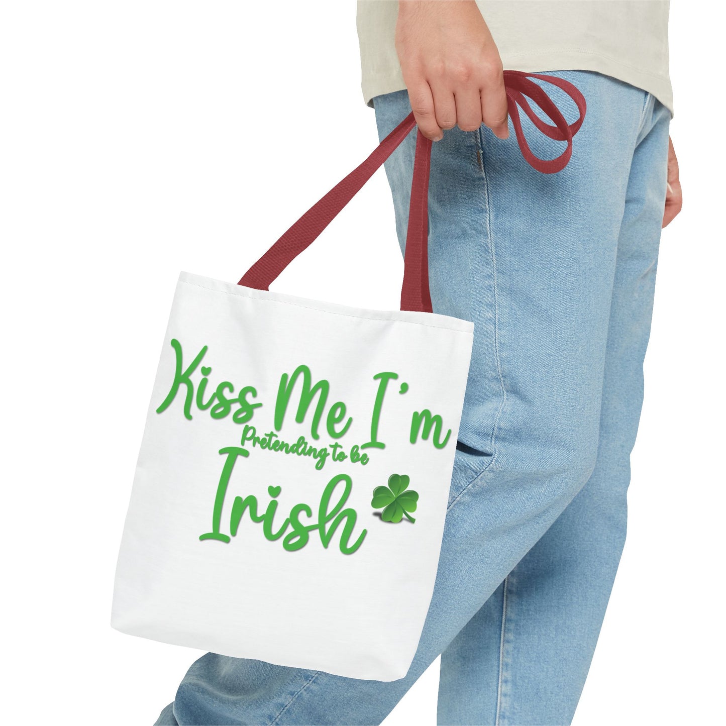 St. Patrick's Day Tote Bag - Kiss Me, I'm Pretending to Be Irish 2