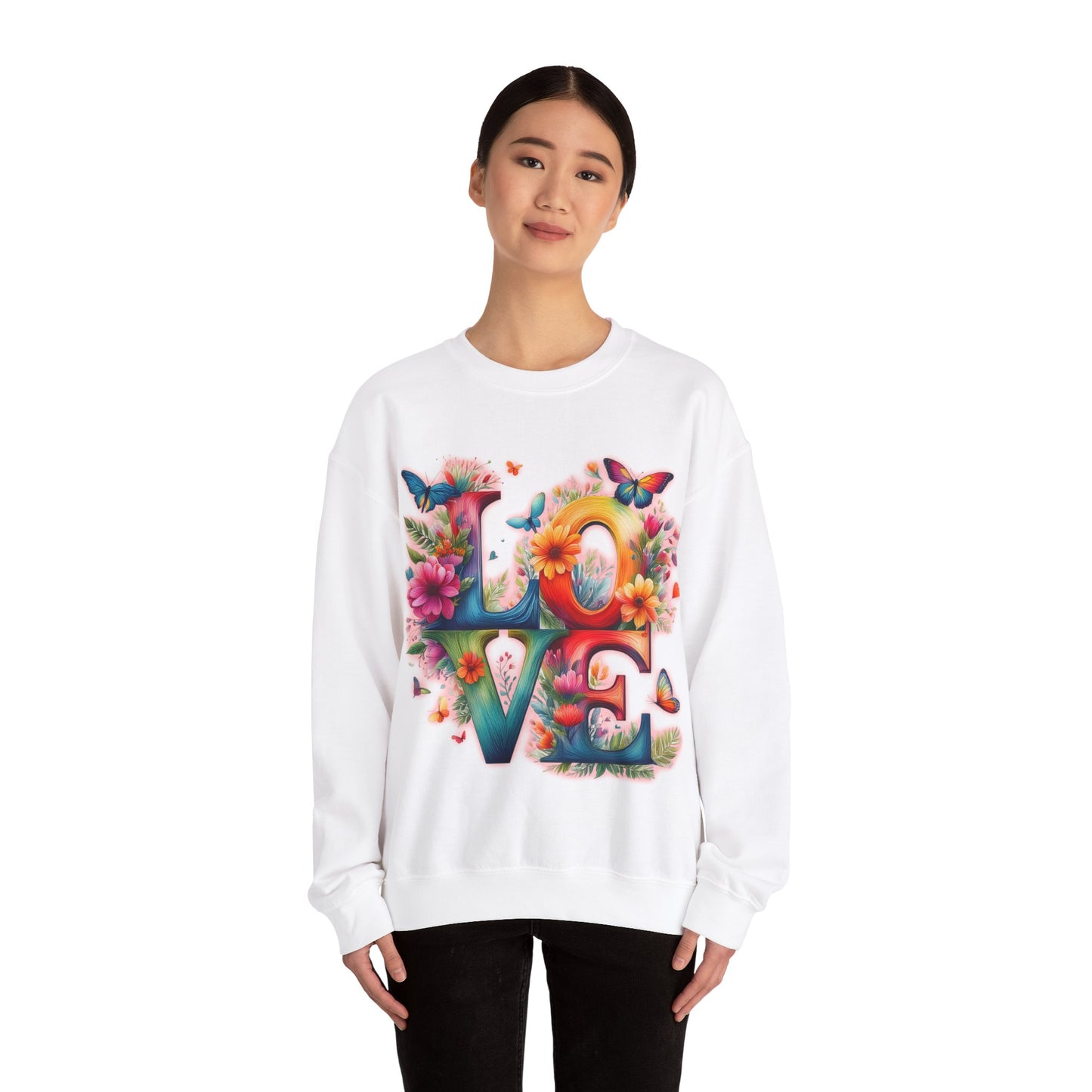 Blooming Love Design 2 - Unisex Sweatshirt for Valentines Day