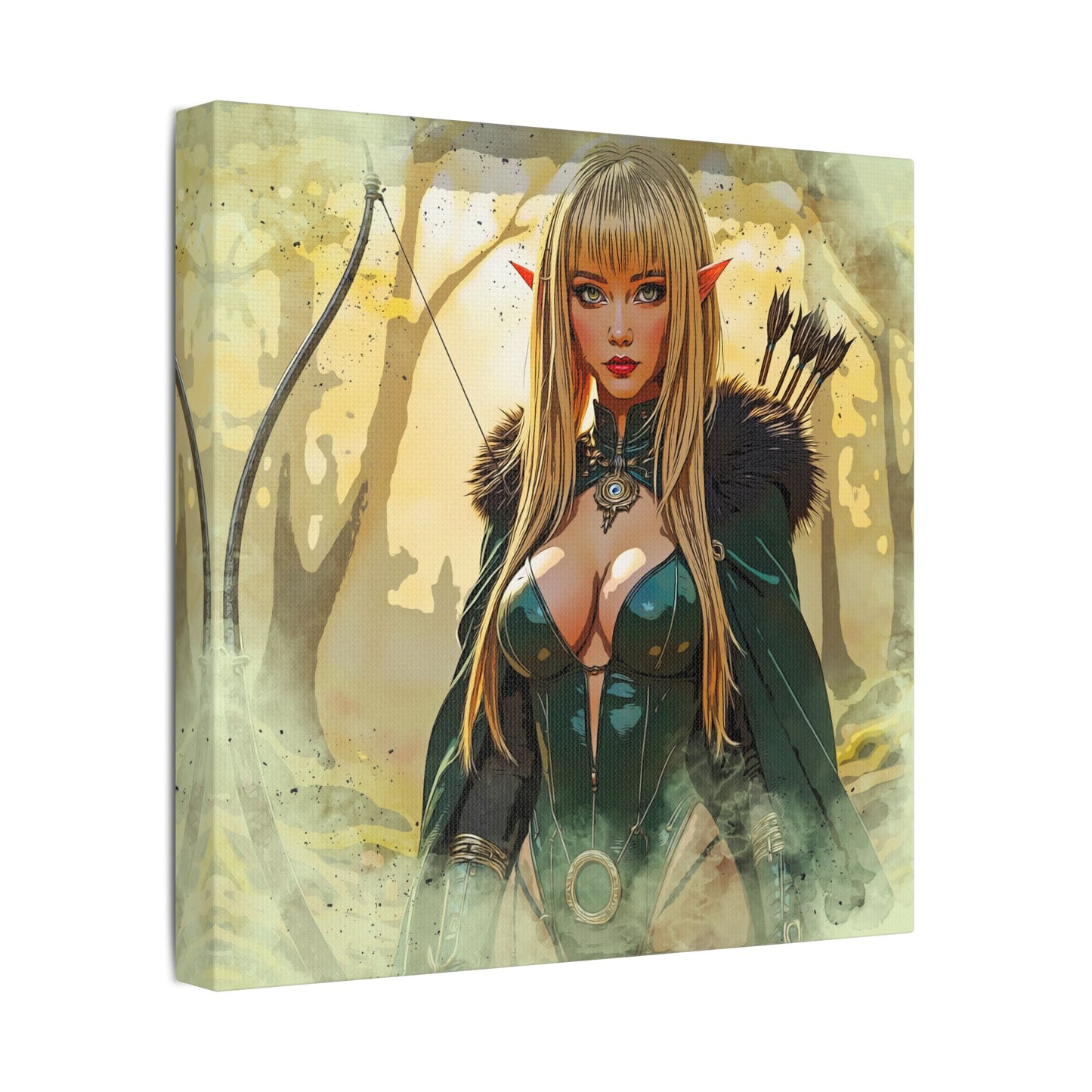 Fantasy Art Canvas Print, Elf Wall Art, Magical Artwork, Home Decor, Gift for Fantasy Lovers, Gaming Room Decoration