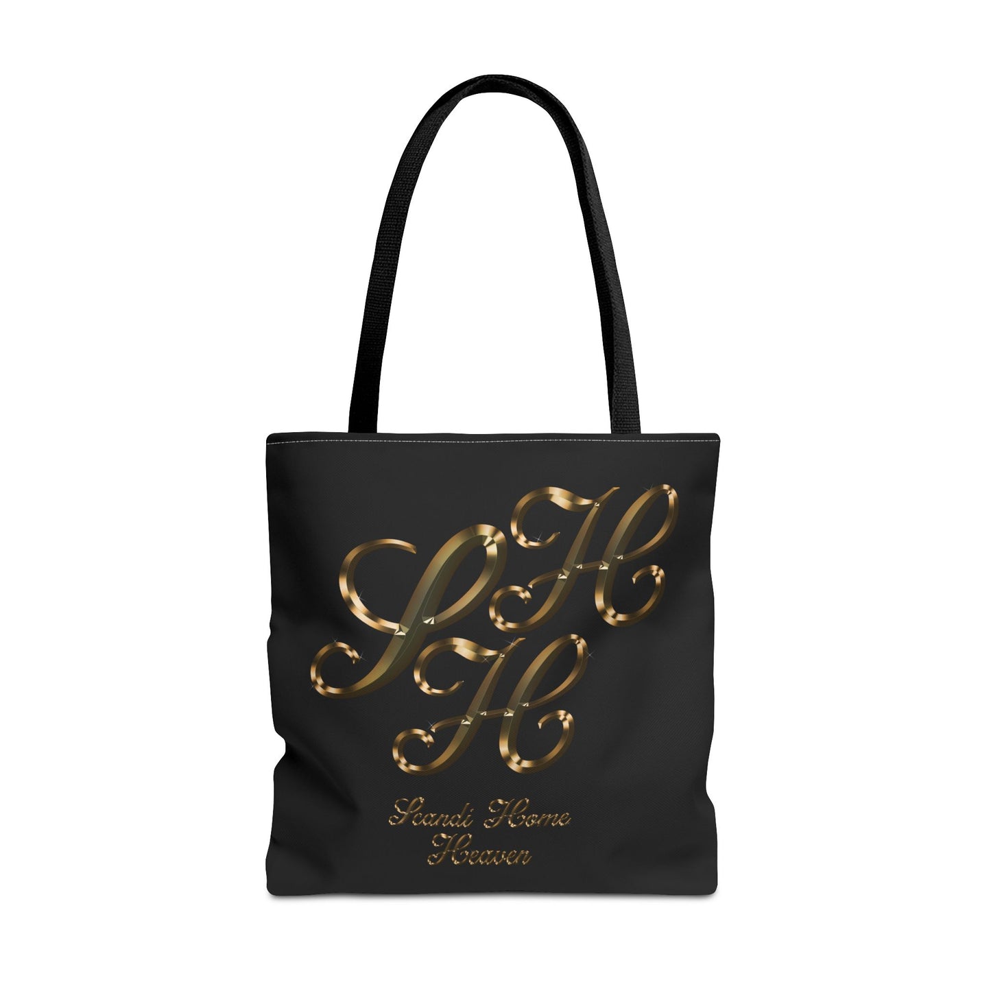 Tote Bag - Golden colored Scandi Home Heaven Designer Logo