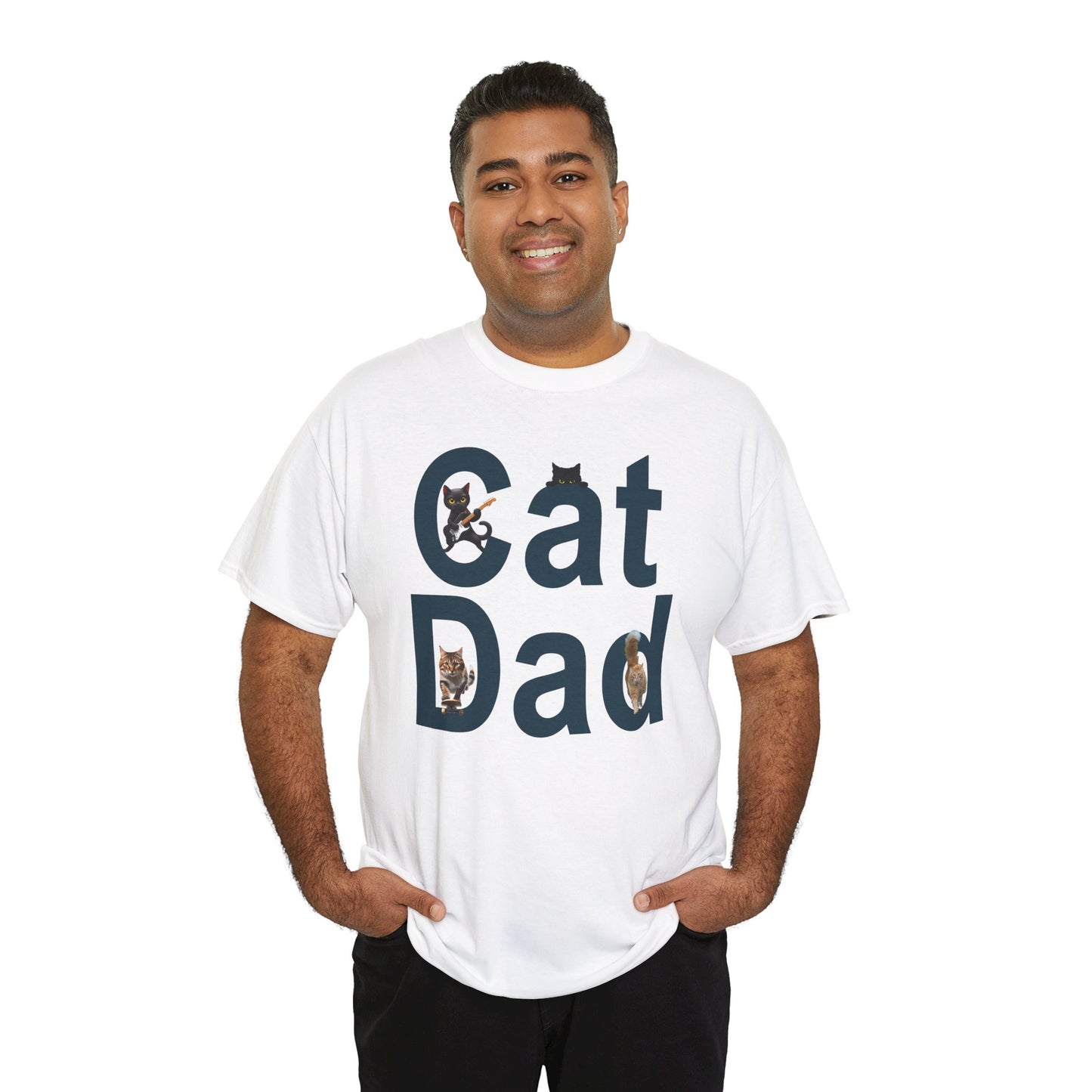 Cat Lover T-Shirt - Cat Dad Life: Purrfection in Progress ๐พ.