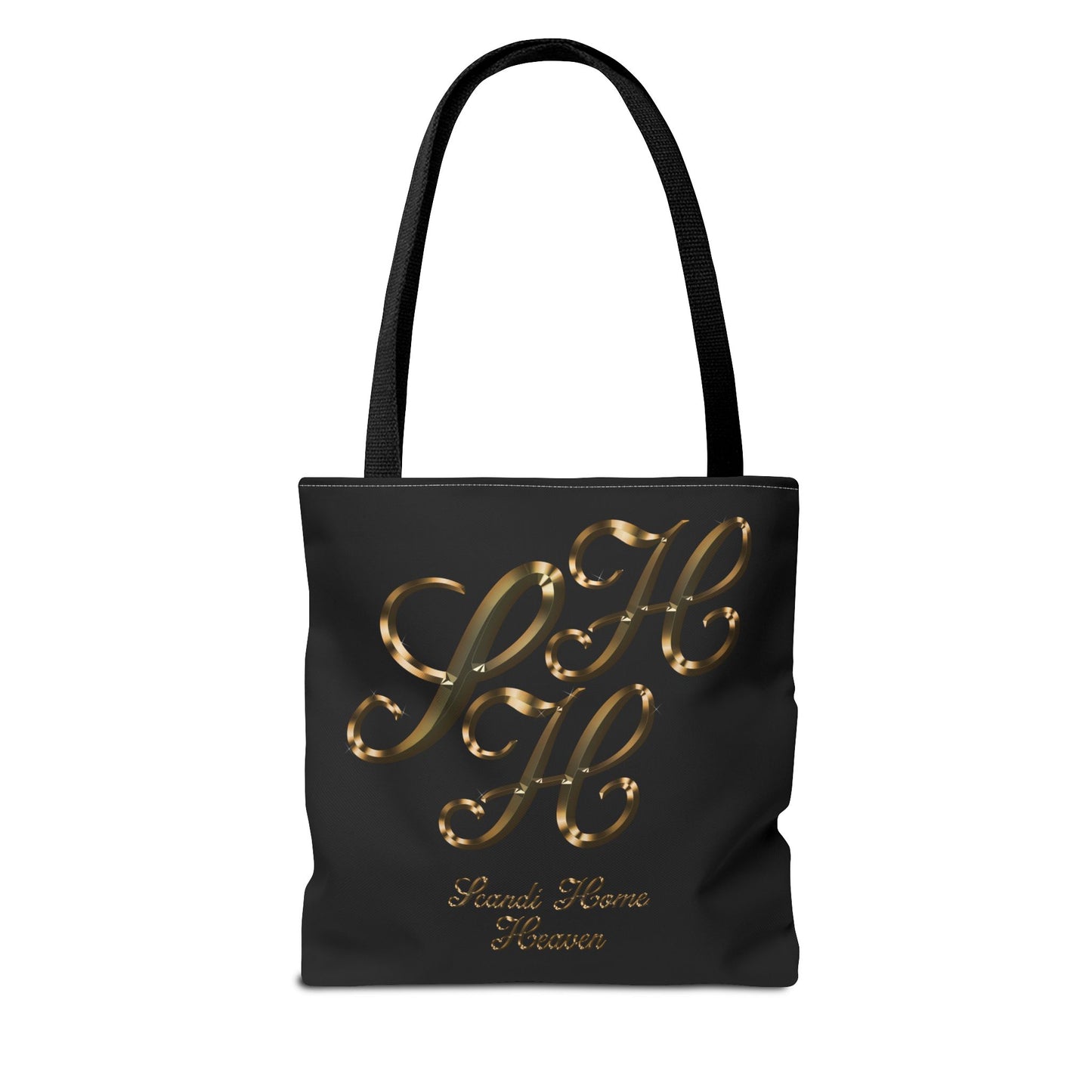Tote Bag - Golden colored Scandi Home Heaven Designer Logo