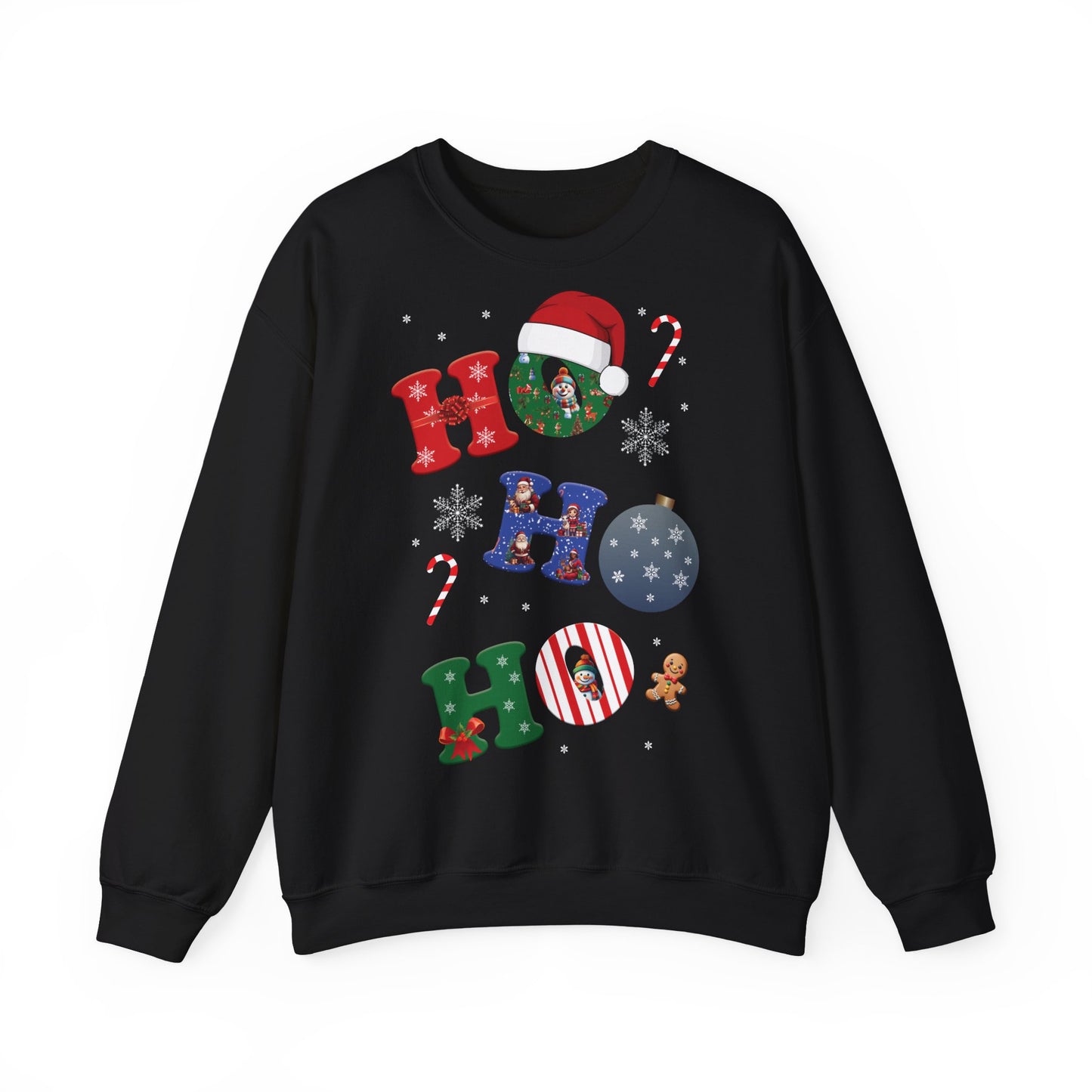 🎄Joy Stacked: A Tower of Holiday Cheer - Festive Crewneck Sweatshirt with Holiday Cheer, Cozy Winter Sweater, Christmas Gift, Unisex Holiday Apparel, Comfortable Loungewear