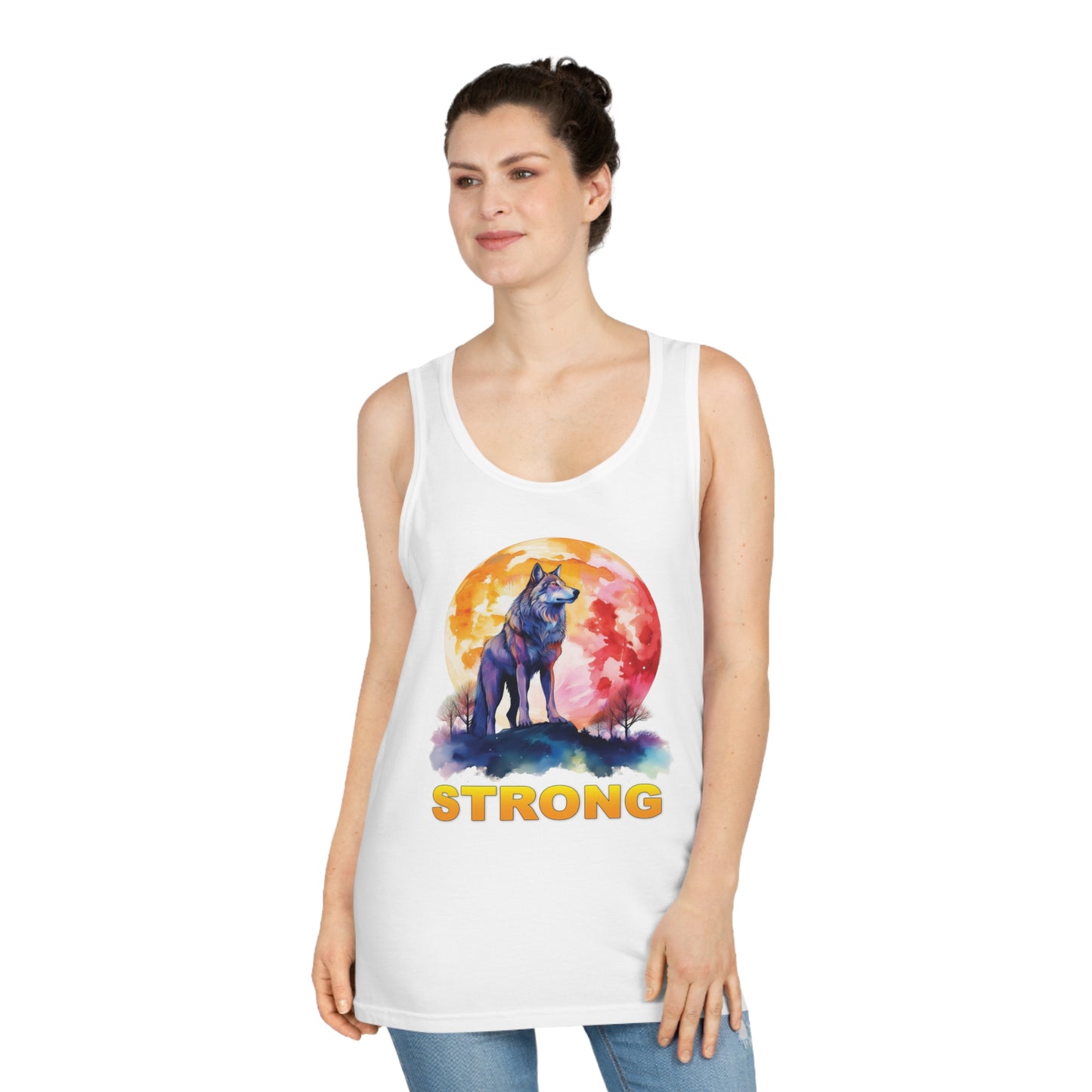 Wolf Strong Unisex Tank Top