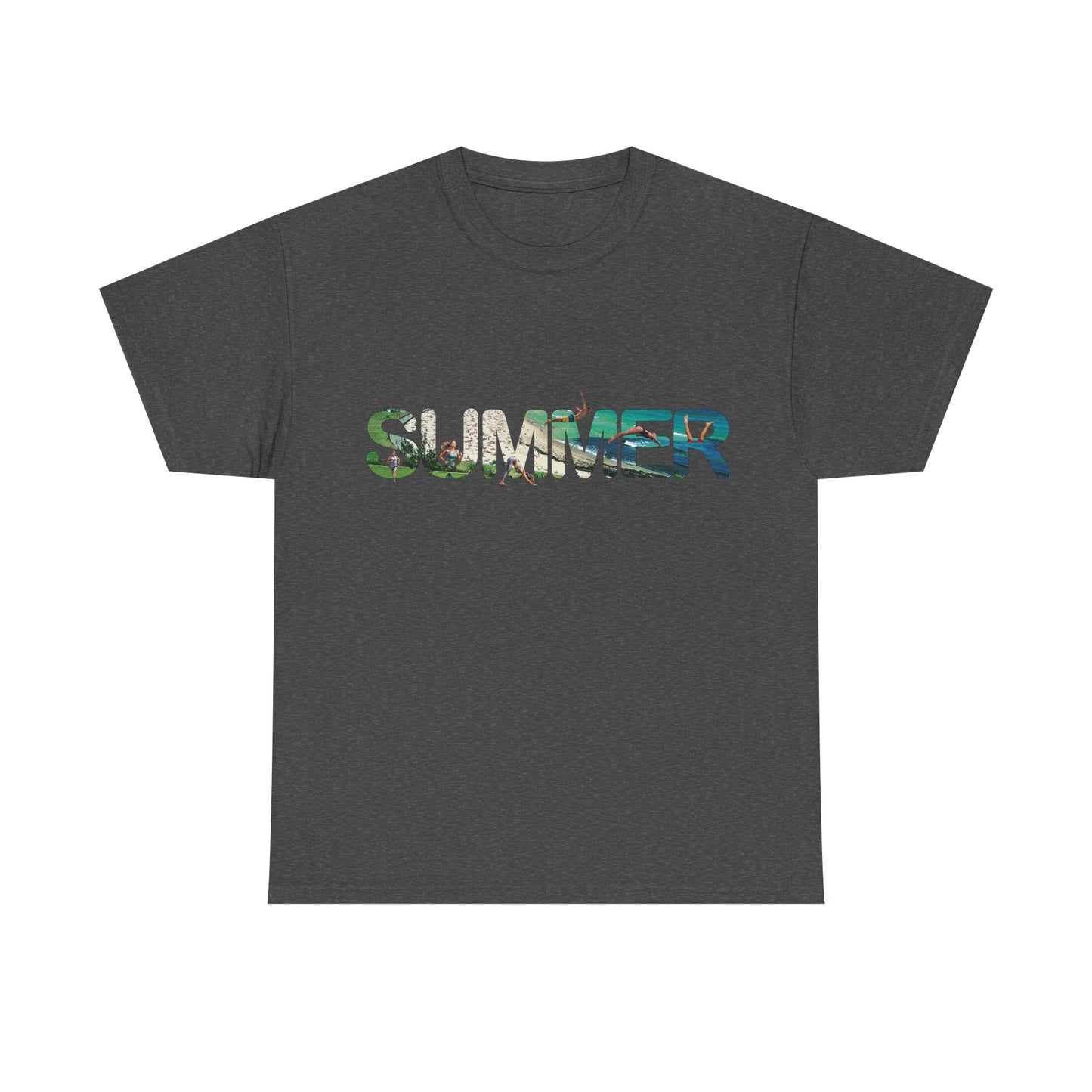 Summer Vibes Unisex Heavy Cotton Tee - Relaxed Fit, Perfect for Warm Days