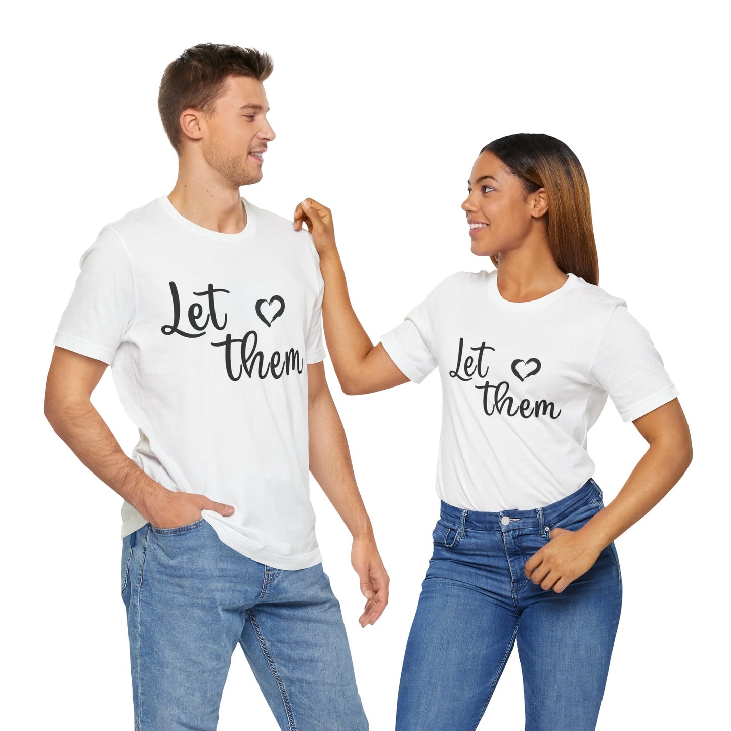 Let Them Love Unisex Jersey Tee – Perfect for Pride, Love Celebrations & Everyday Comfort