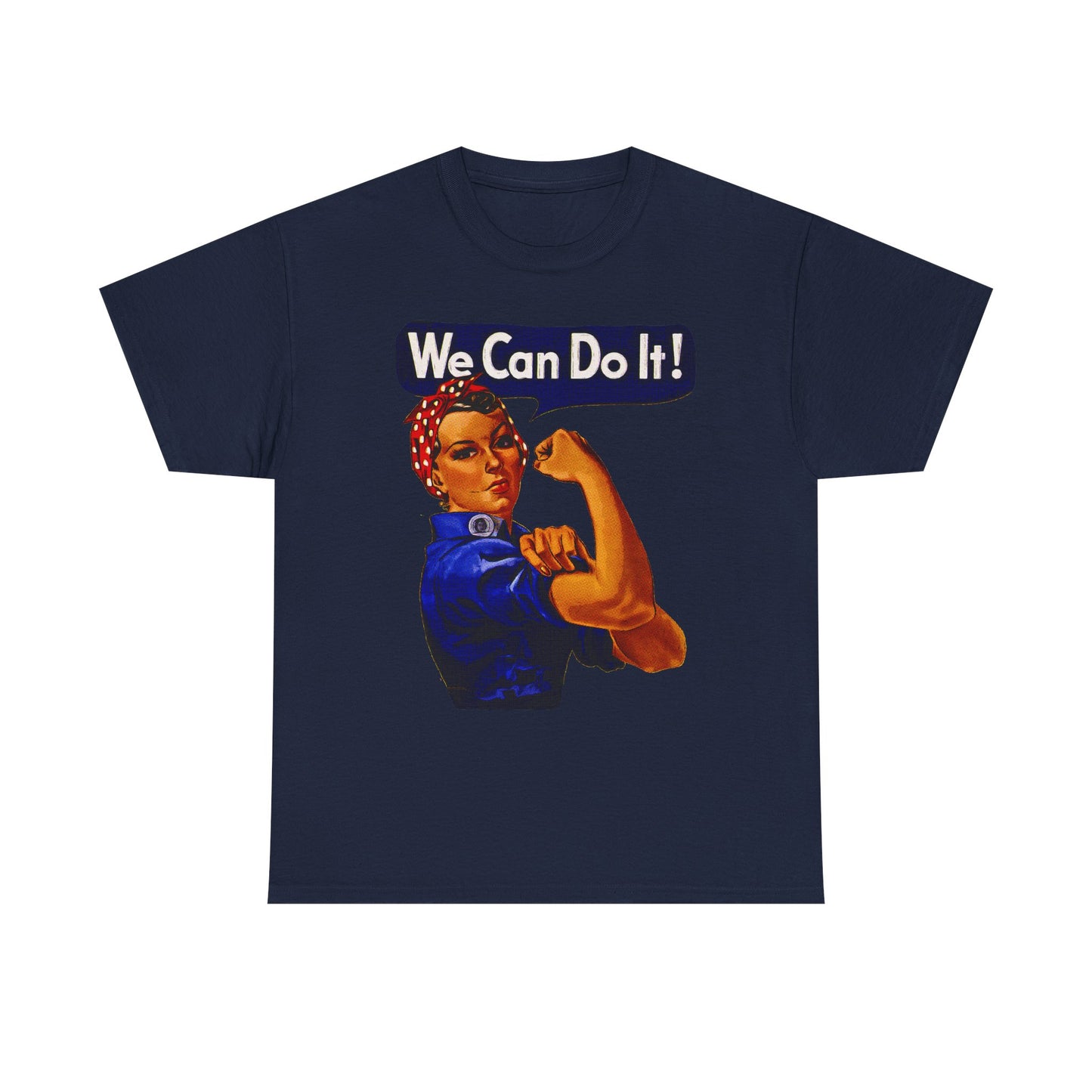 Empowerment Pop Art | Bold "We Can Do It" T-Shirts, Sweatshirts, Mugs & Wall Art for Inspiration - Empowering Unisex Heavy Cotton Tee - We Can Do It! Statement Shirt, Feminist Apparel, Gift for Her, Motivational Tee, Casual Wear
