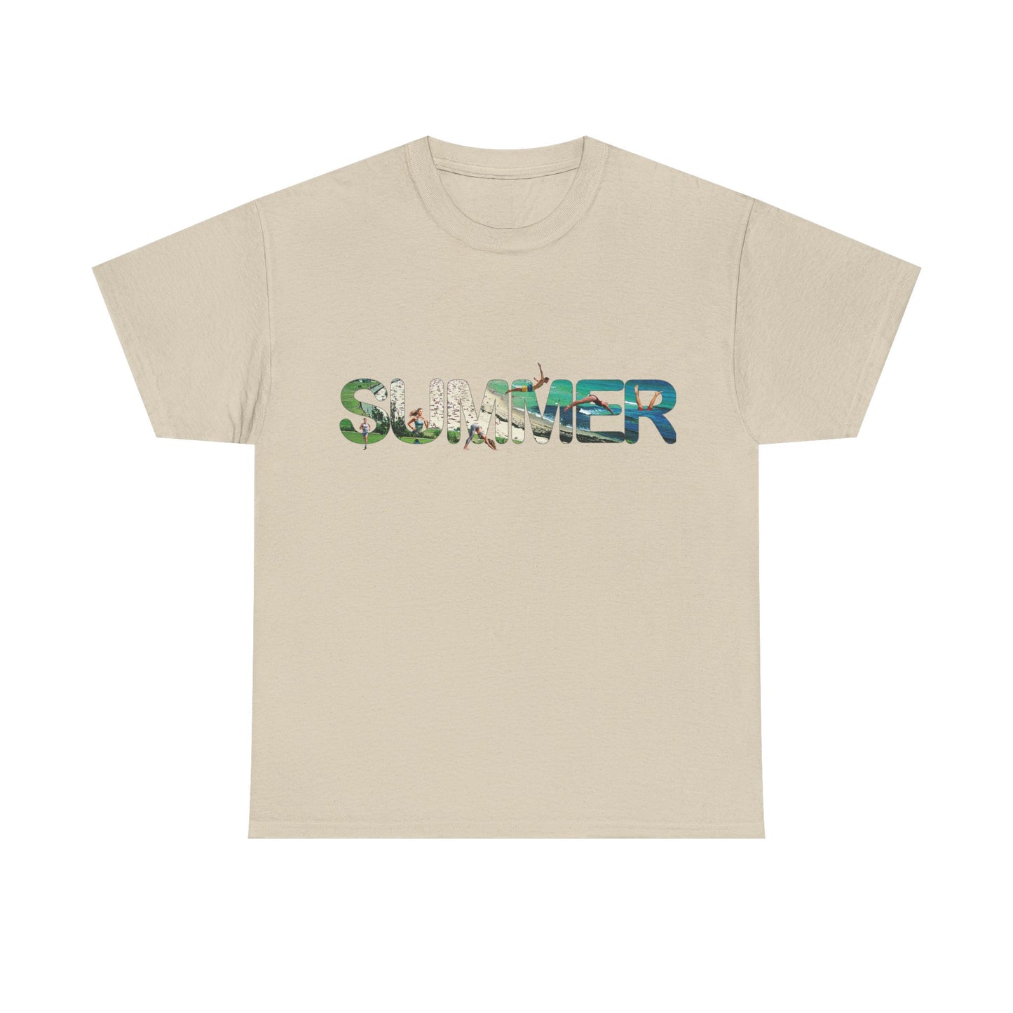 Summer Vibes Unisex Heavy Cotton Tee - Relaxed Fit, Perfect for Warm Days