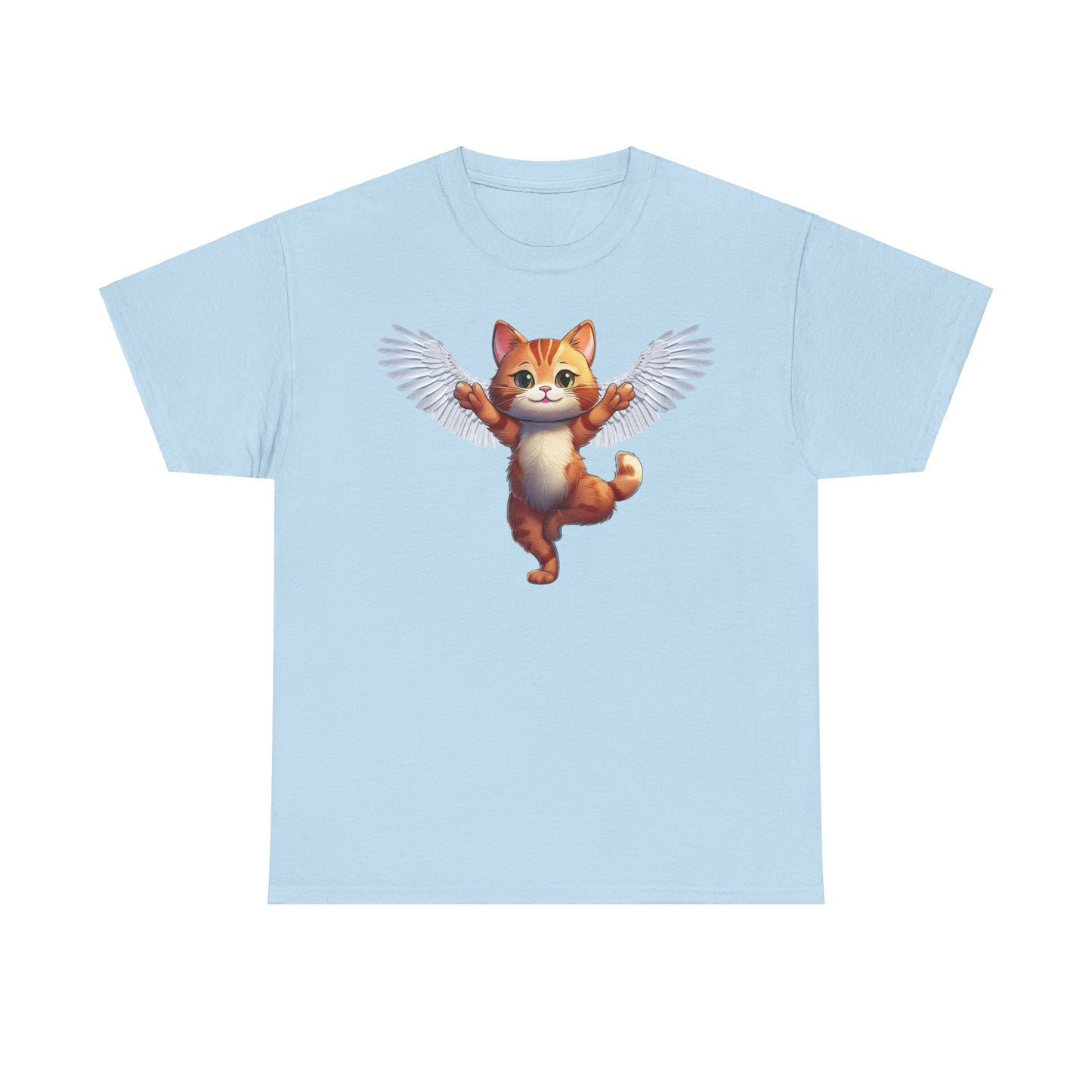 Cat Lovers Tee - Unisex Cotton " Every Cat Has Wings in Someone's Heart"