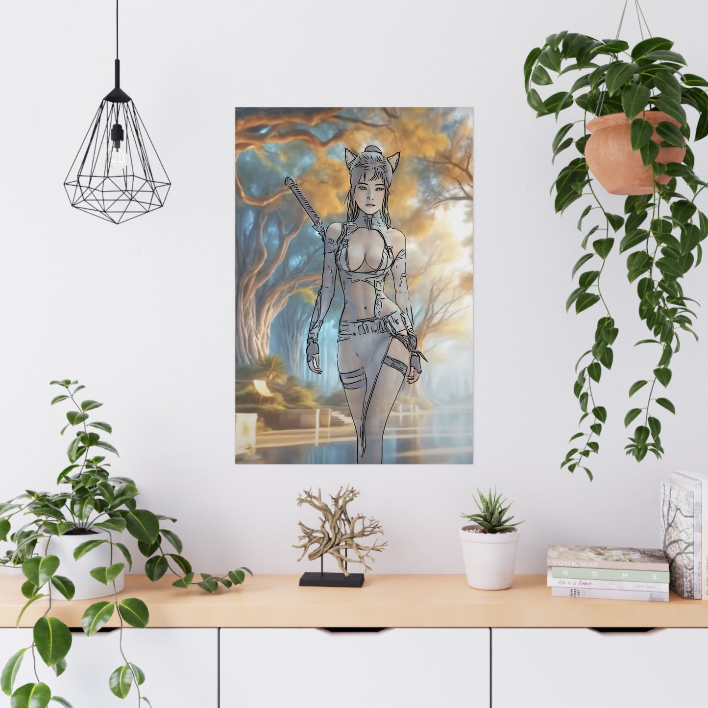 Anime Fantasy Matte Poster, Wall Art Decor, Bedroom Aesthetic, Unique Gift for Anime Lovers, Home Office Decoration