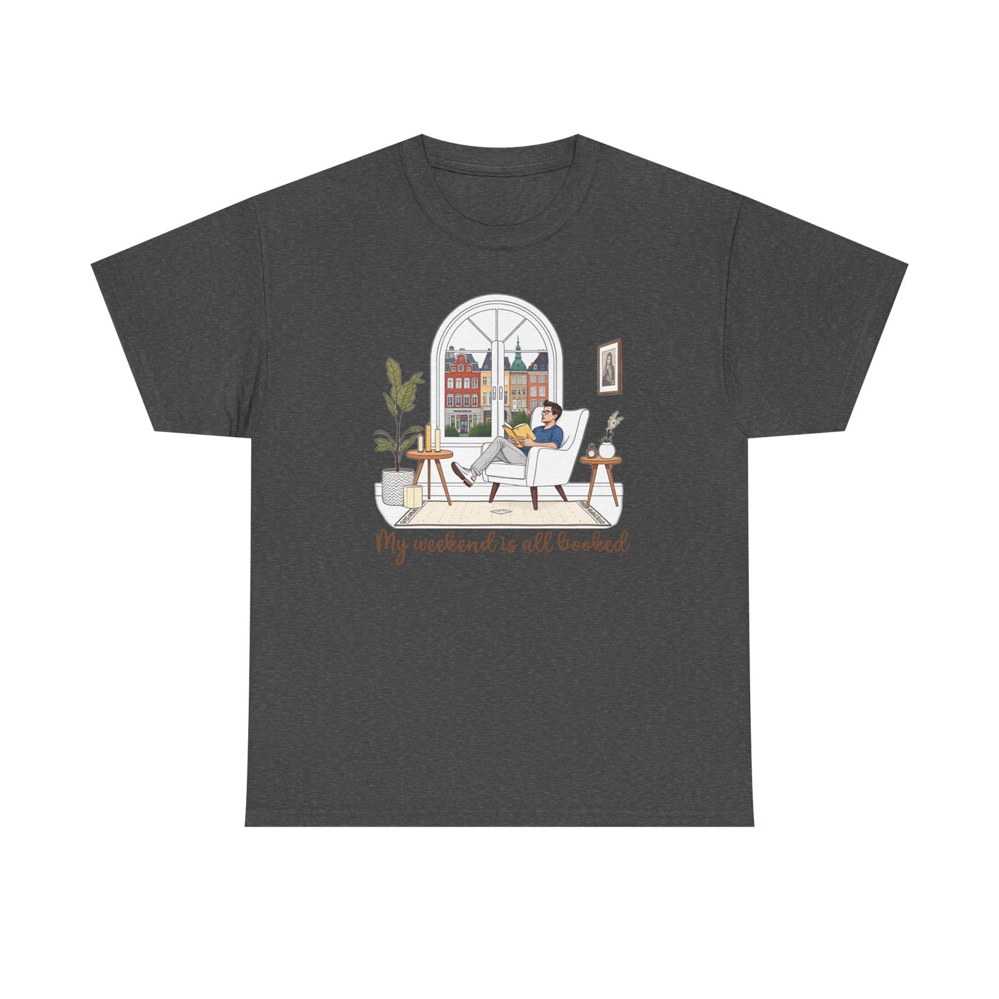 Bookworm t-shirt - My Weekend Is All Booked - Unisex Cotton
