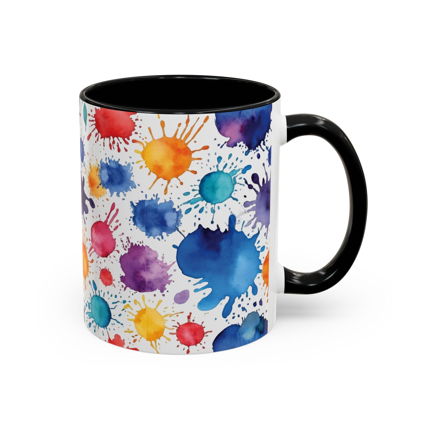 Coffee Mug: Splash Color Explosion Abstract Art Design