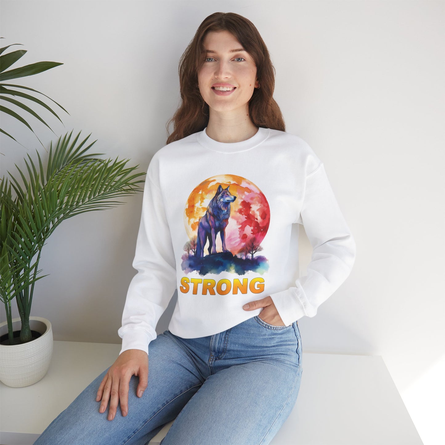 Lone Wolf Sweatshirt - STRONG Design