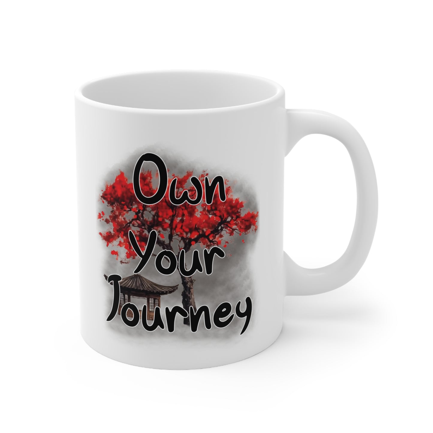 'Own Your Journey' – Embrace Growth, Cultivate Strength, and Let Your Spirit Blossom - Inspirational Coffee Mug - Own Your Journey - Motivational Gift for Coffee Lovers, Perfect for Birthdays, Graduations, and More