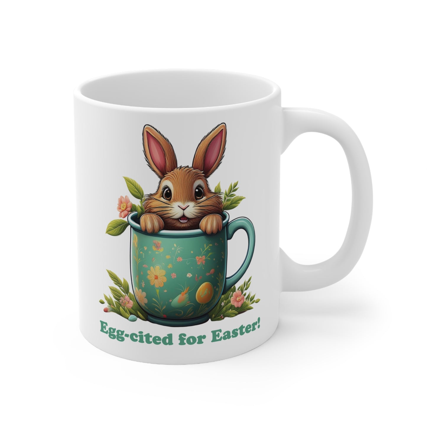 Mug - Happy Bunny Egg-cited for Easter! - Coffee Cup 11oz/15oz