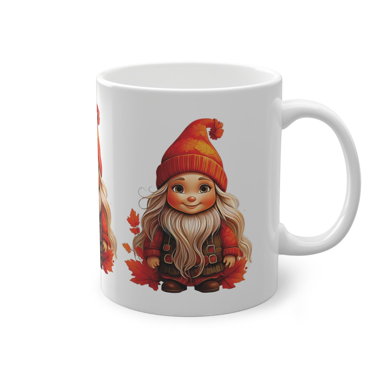Autumn Gnome Magic – Cozy Whimsy in Every Leaf - Autumn Gnome Mug, Cozy Fall Drinkware, Cute Coffee Cup, Gift for Gnome Lovers, Seasonal Home Decor, Perfect for Thanksgiving