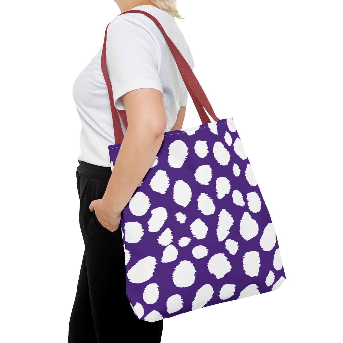 Chic Purple Leopard Print Tote Bag - Stylish & Versatile for Everyday Use