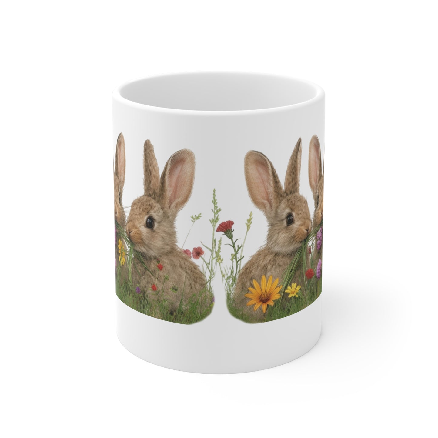 Mug - Happy Bunny Easter Ceramic Coffee Cup 11oz/15oz