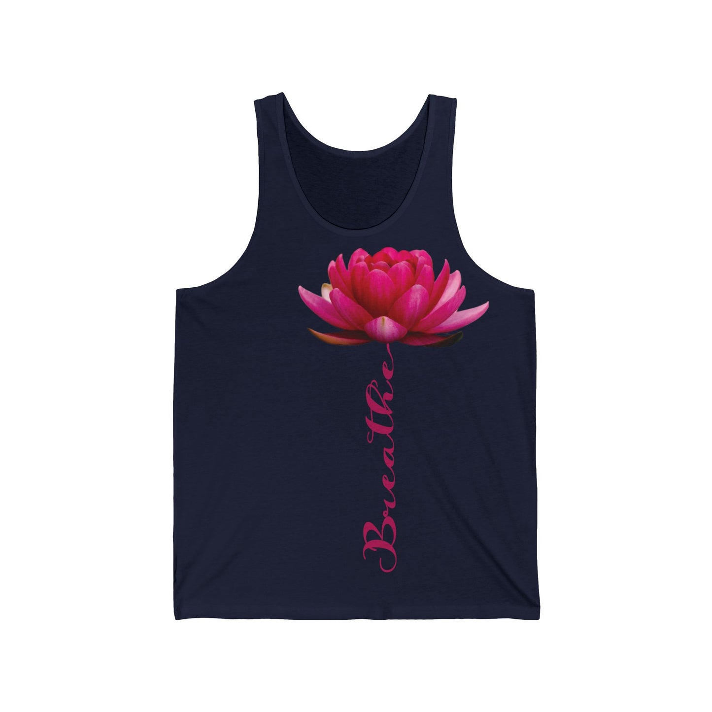 Tank Top 'Breathe' Yoga, Namaste Unisex Jersey