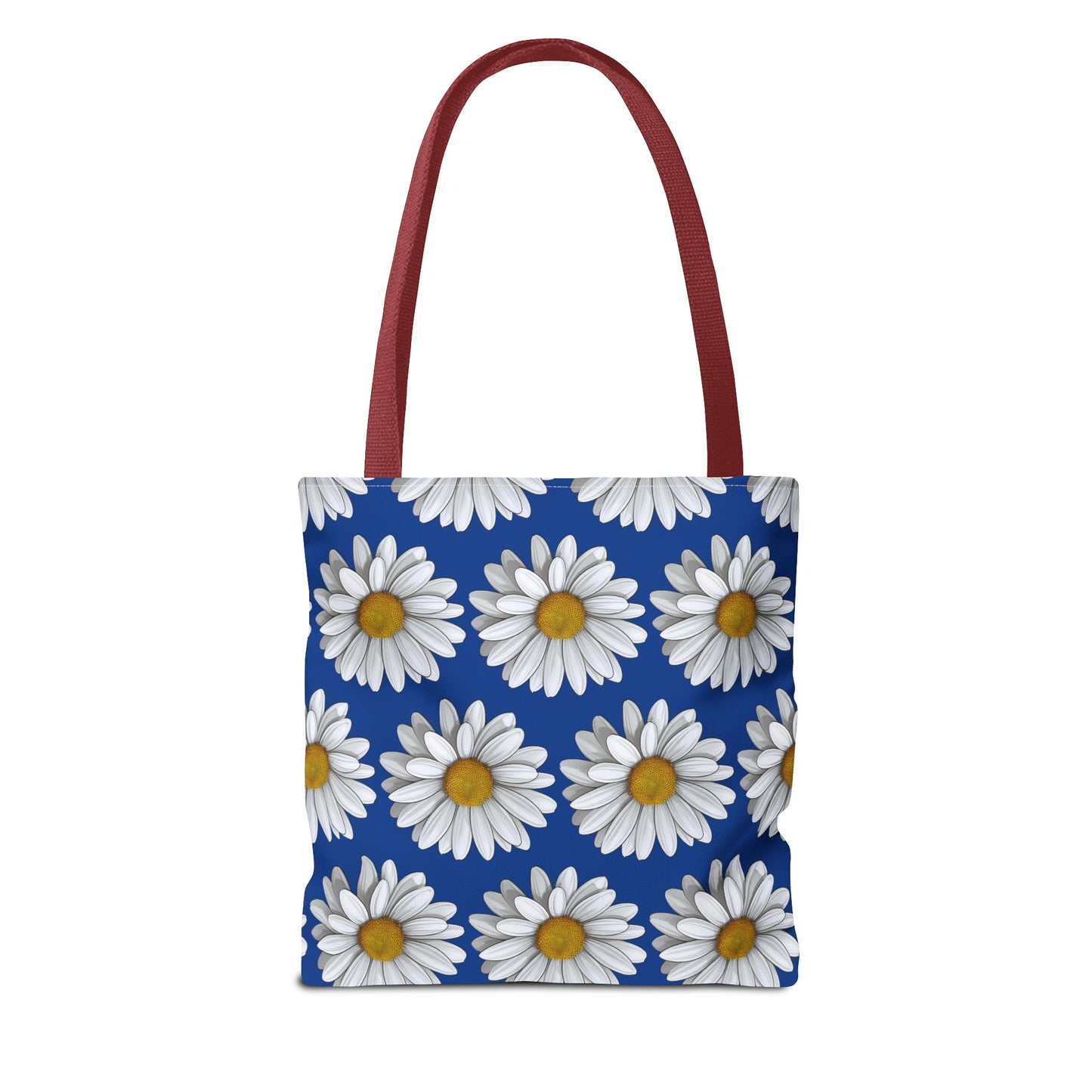 Daisy Tote Bag - White Floral Design Summer Fashion Accessory