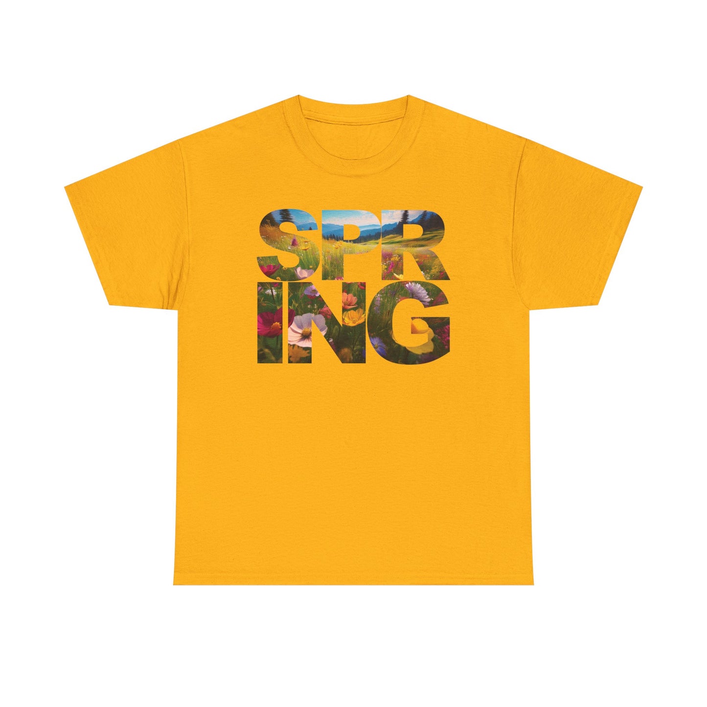Spring - Unisex Tee - Spring Meadow Flower Design