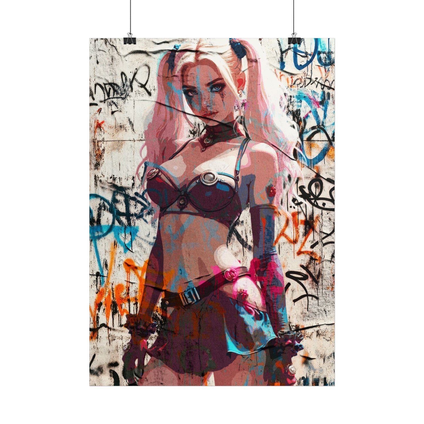 Vibrant Street Art Poster - Edgy Graphic Design for Home Decor (Pop Art)