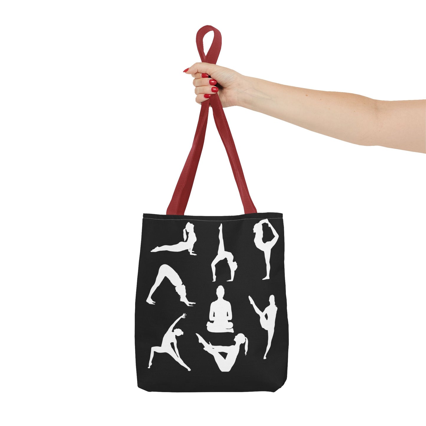 Yoga Tote Bag featuring YOGA Poses
