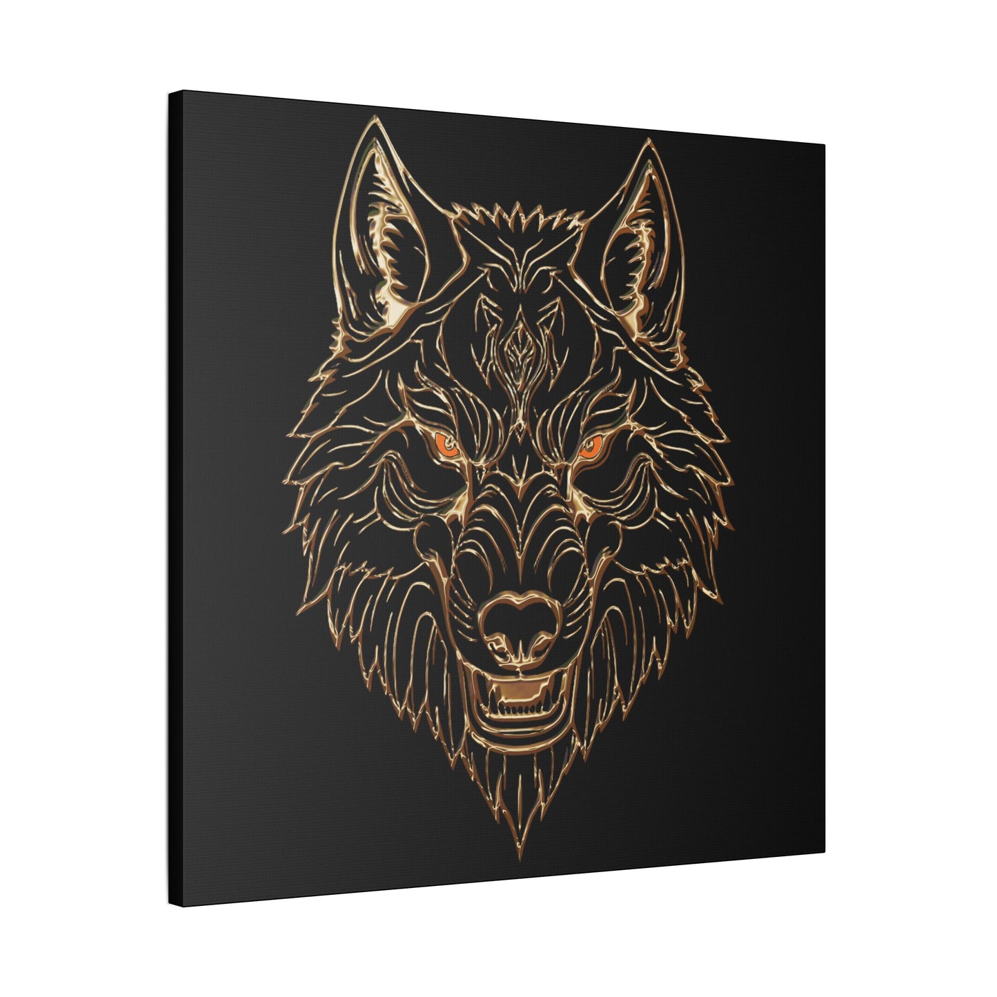 Wolf Art Canvas Wall Decor, Home Decoration, Animal Lover Gift, Gothic Wall Art, Unique Artwork for Living Room