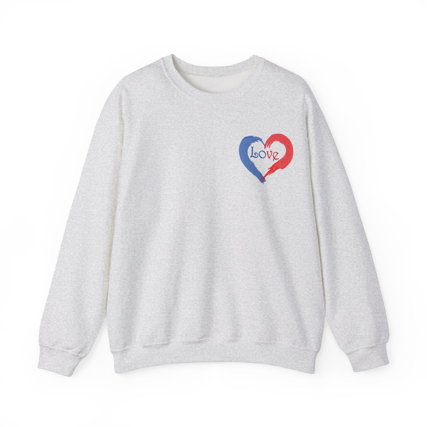 Painted Love Design Unisex Sweatshirt for Valentines Day