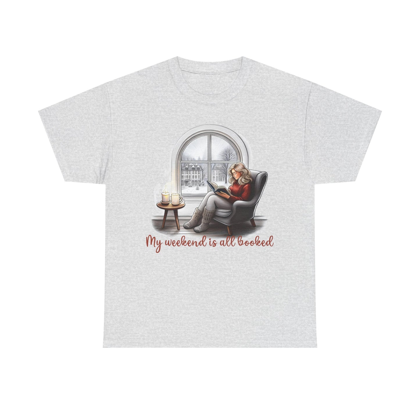 Bookworm t-shirt - My Weekend Is All Booked - Unisex Cotton