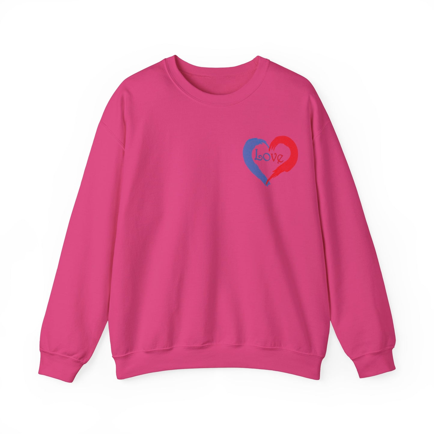 Painted Love Design Unisex Sweatshirt for Valentines Day