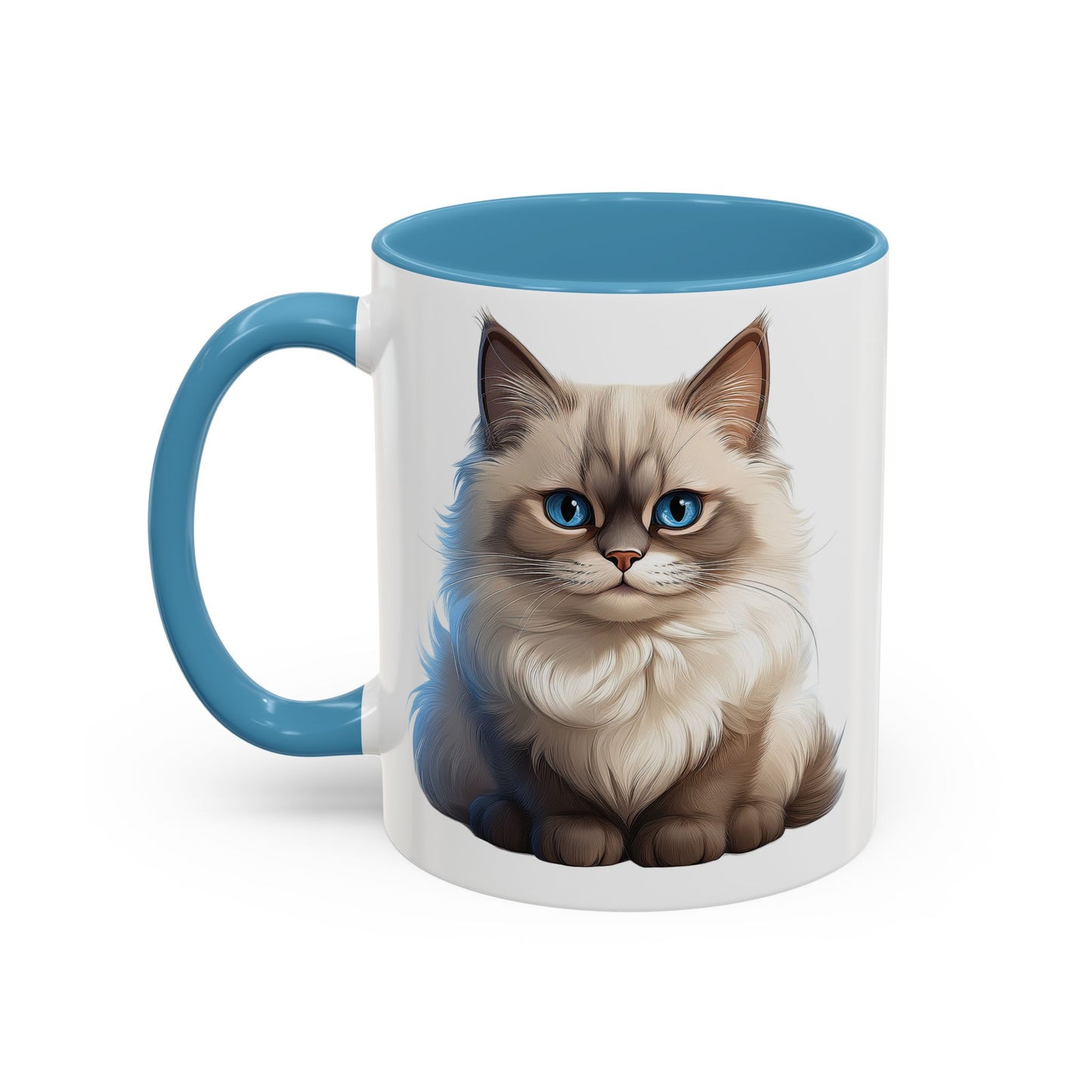 Ragdoll Cuteness Cat Accent Coffee Mug - Perfect for Pet Lovers
