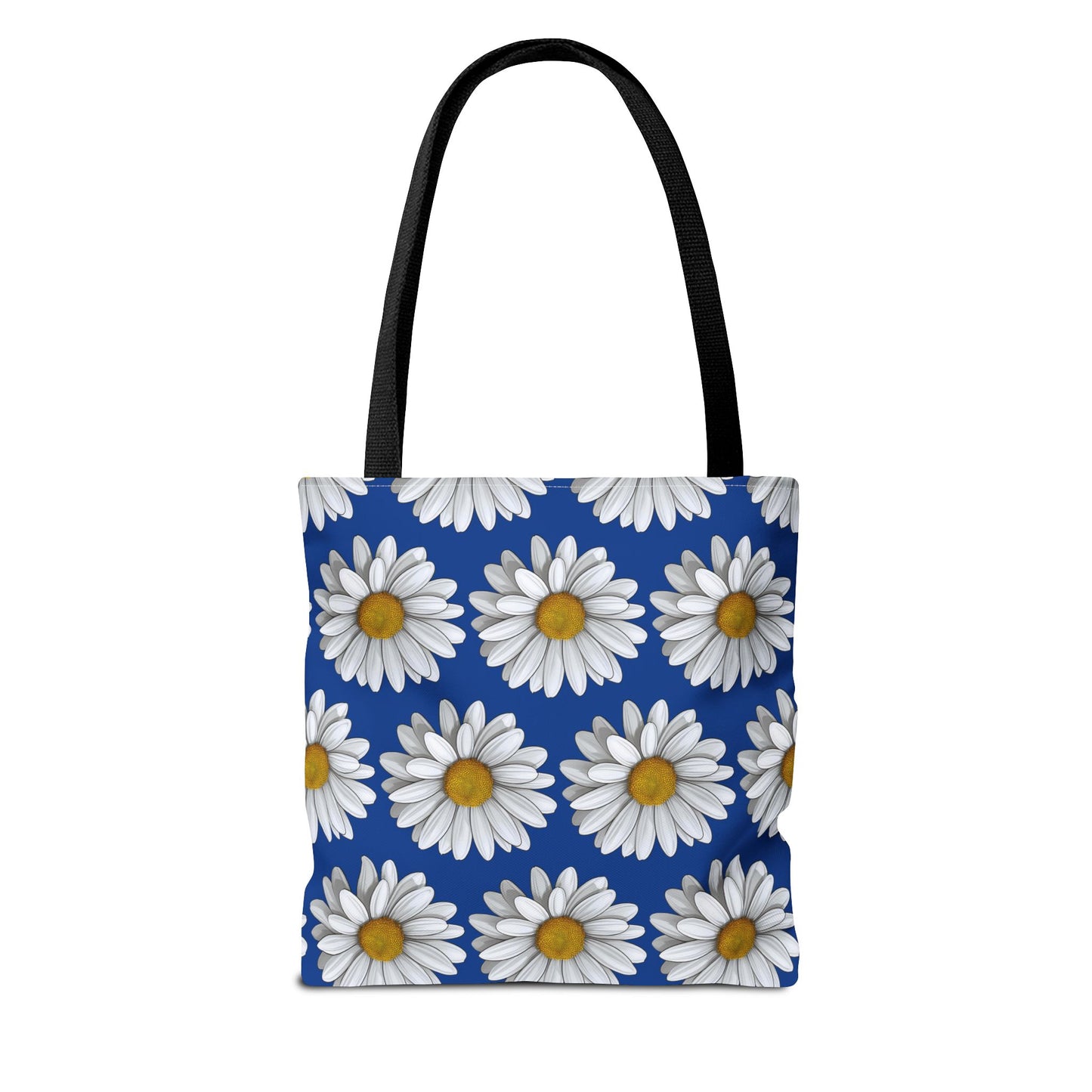 Daisy Tote Bag - White Floral Design Summer Fashion Accessory