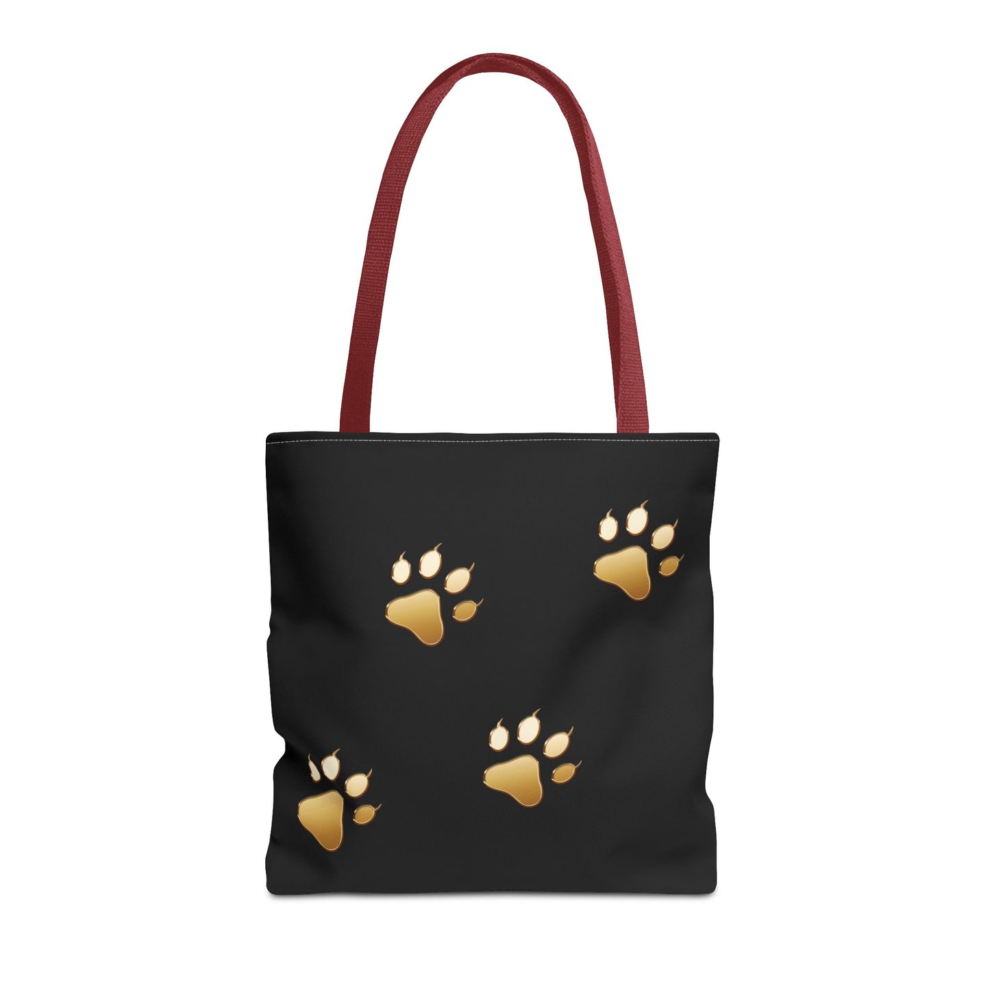 Gold cat Paw Print Tote Bag - Stylish & Practical for Animal Lovers